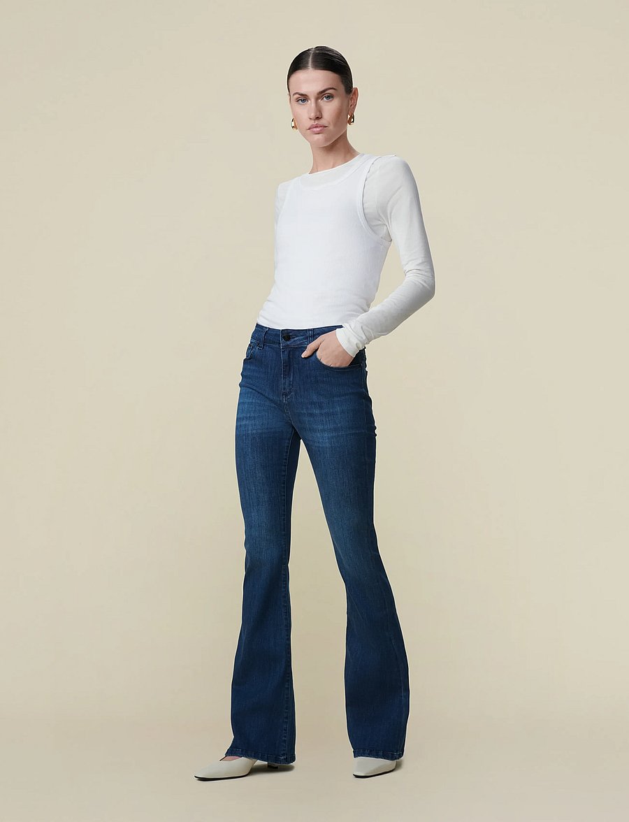 Lois Jeans - Raval-16 5399 Leia Beat - flared jeans - dark blue - 0