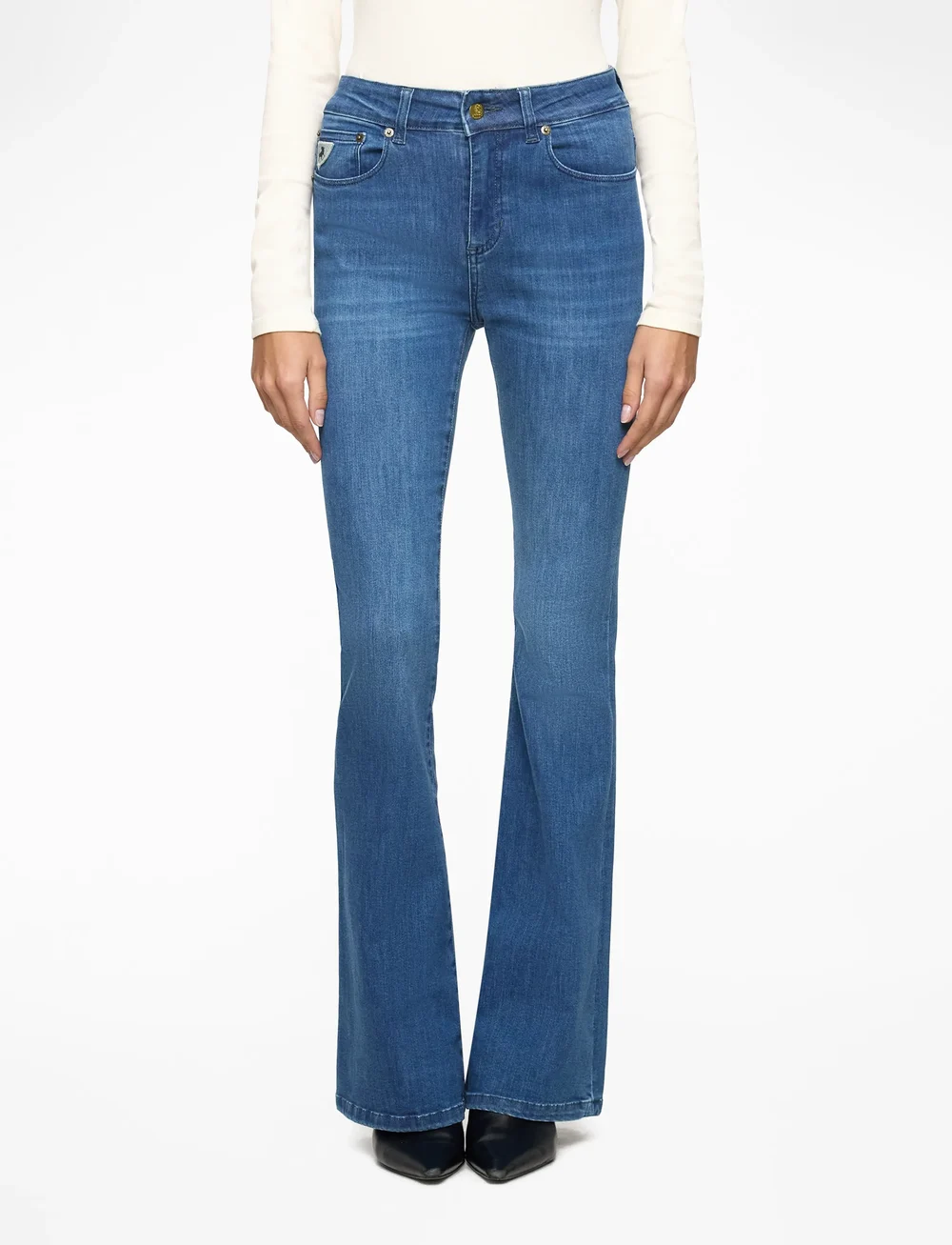 Lois Jeans - Raval-16 5450 Leia Teal - jeans évasés - dark blue - 0