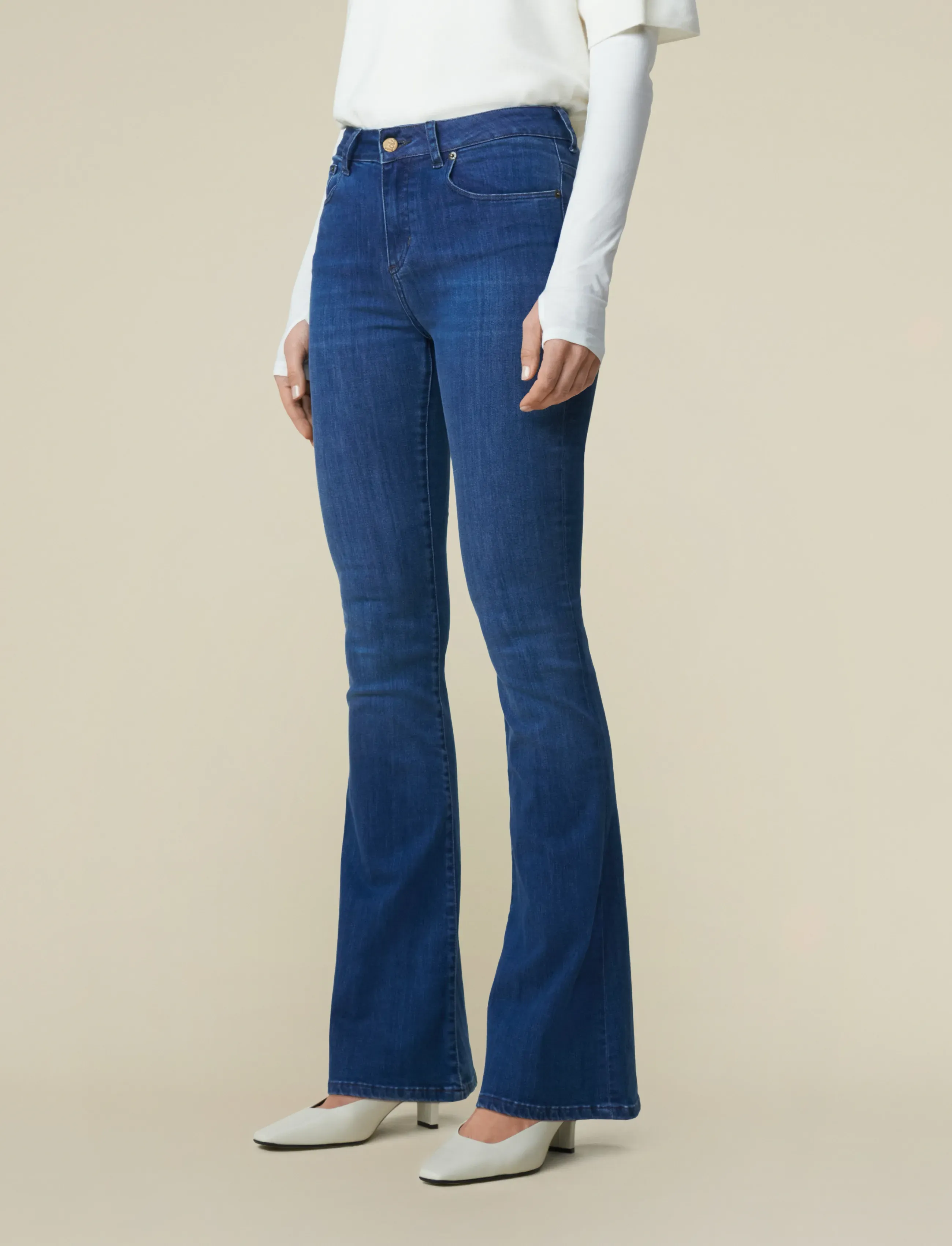 Lois Jeans - Raval-16 5450 Leia Teal - leveälahkeiset farkut - dark blue - 4