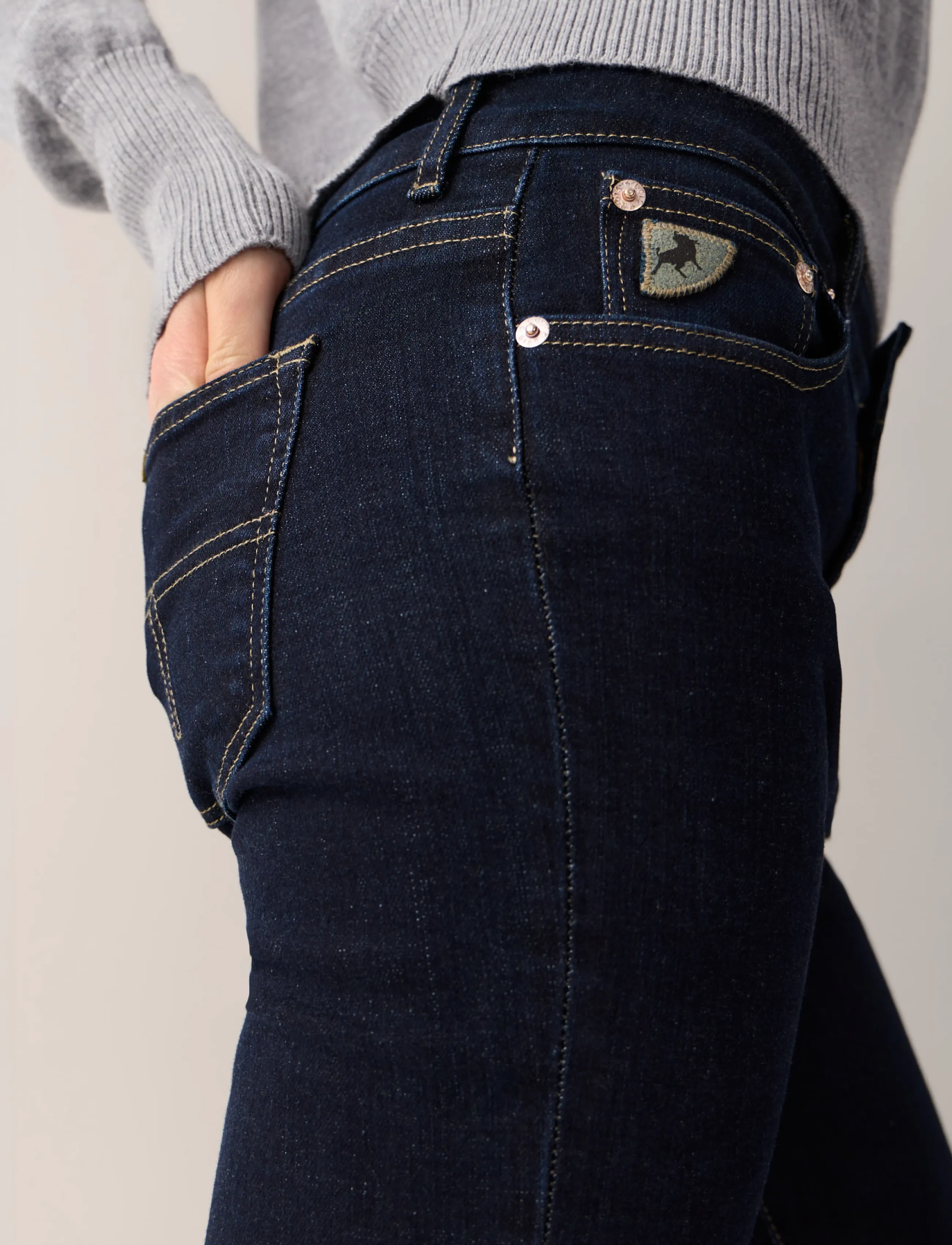 Lois Jeans Raval 16 - Schlaghosen - 8063 DEEPLY RINSE / navy