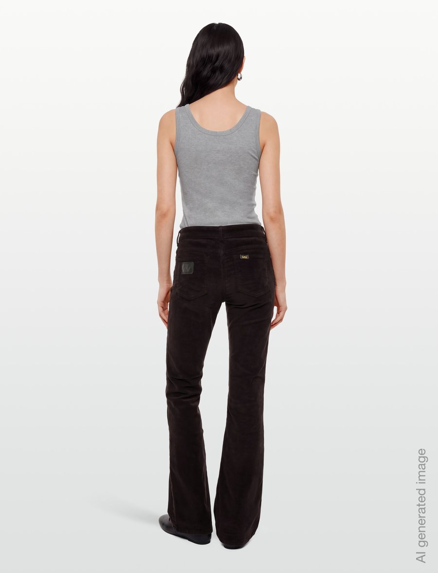 Lois Jeans - Raval 16 - Shiny Cord - corduroy pants - 775 chocolate brown - 4