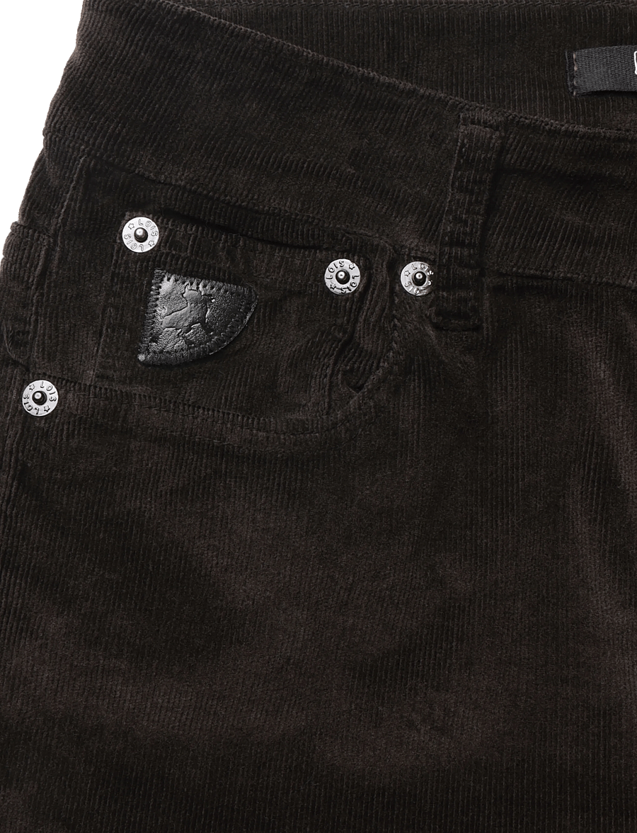 Lois Jeans - Raval 16 - Shiny Cord - manchesterbyxor - 775 chocolate brown - 2