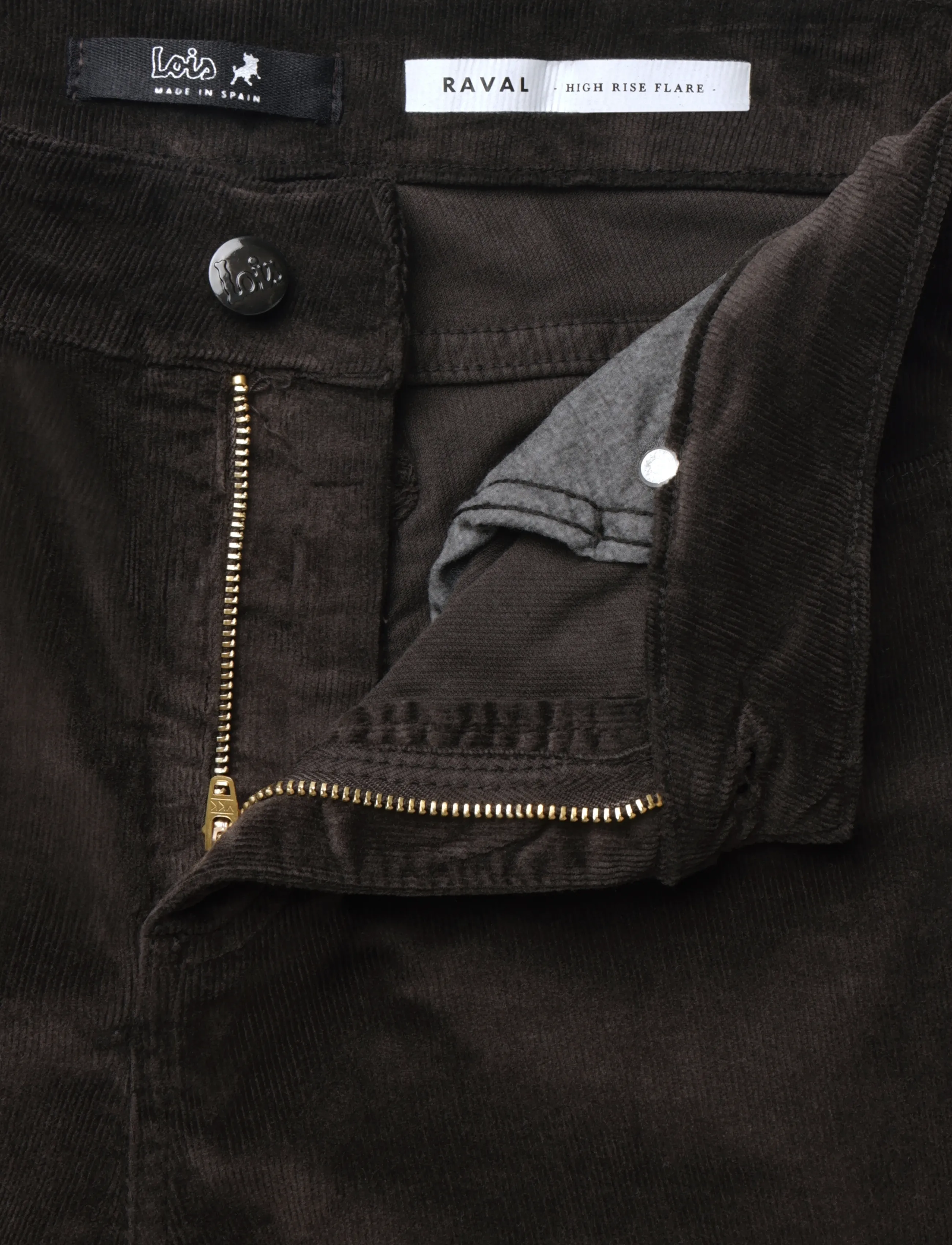 Lois Jeans - Raval 16 - Shiny Cord - 775 chocolate brown - 3