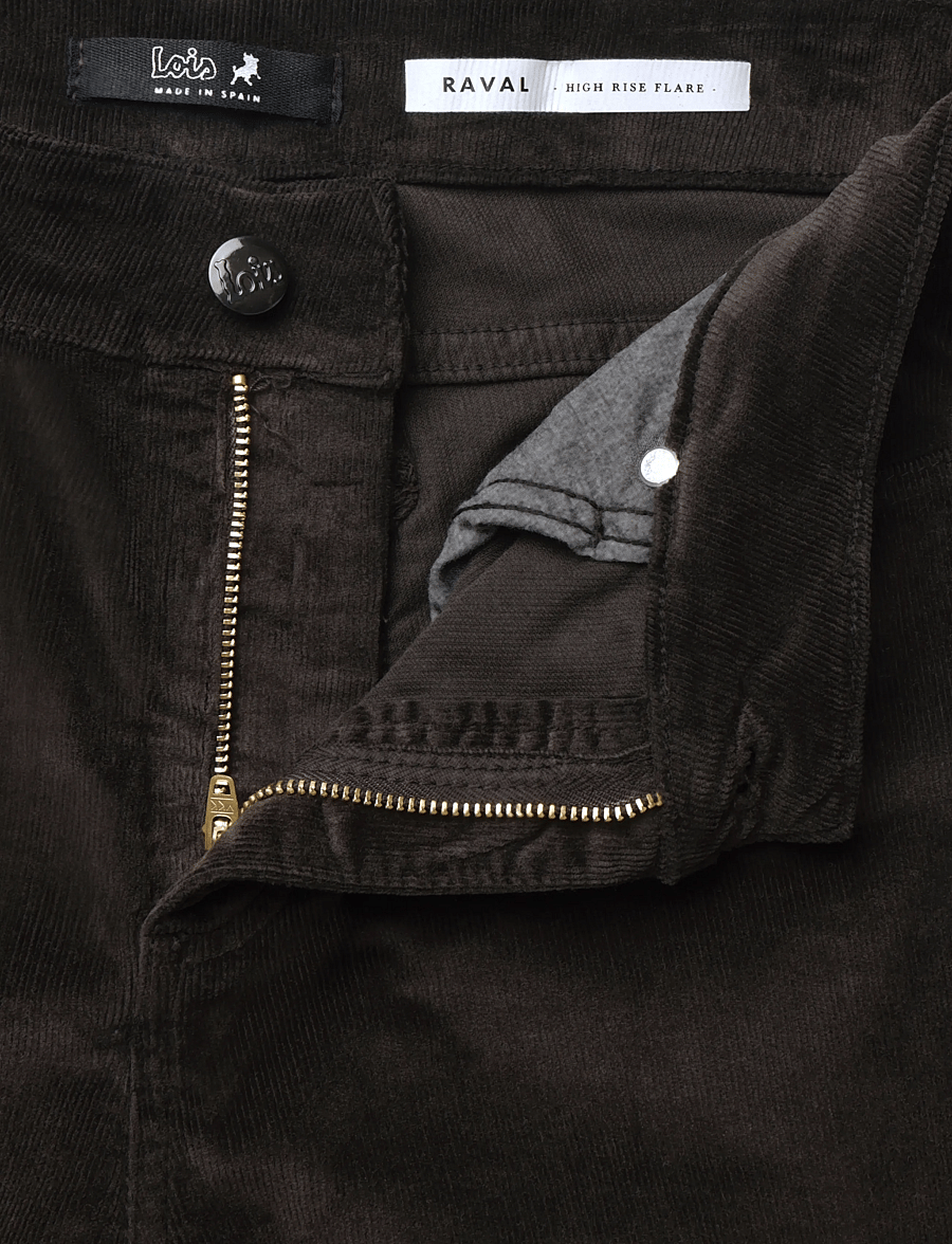Lois Jeans - Raval 16 - Shiny Cord - manchesterbyxor - 775 chocolate brown - 3