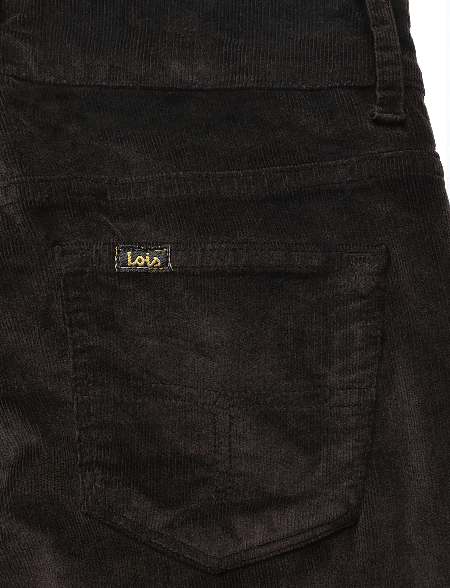 Lois Jeans - Raval 16 - Shiny Cord - manchesterbyxor - 775 chocolate brown - 4