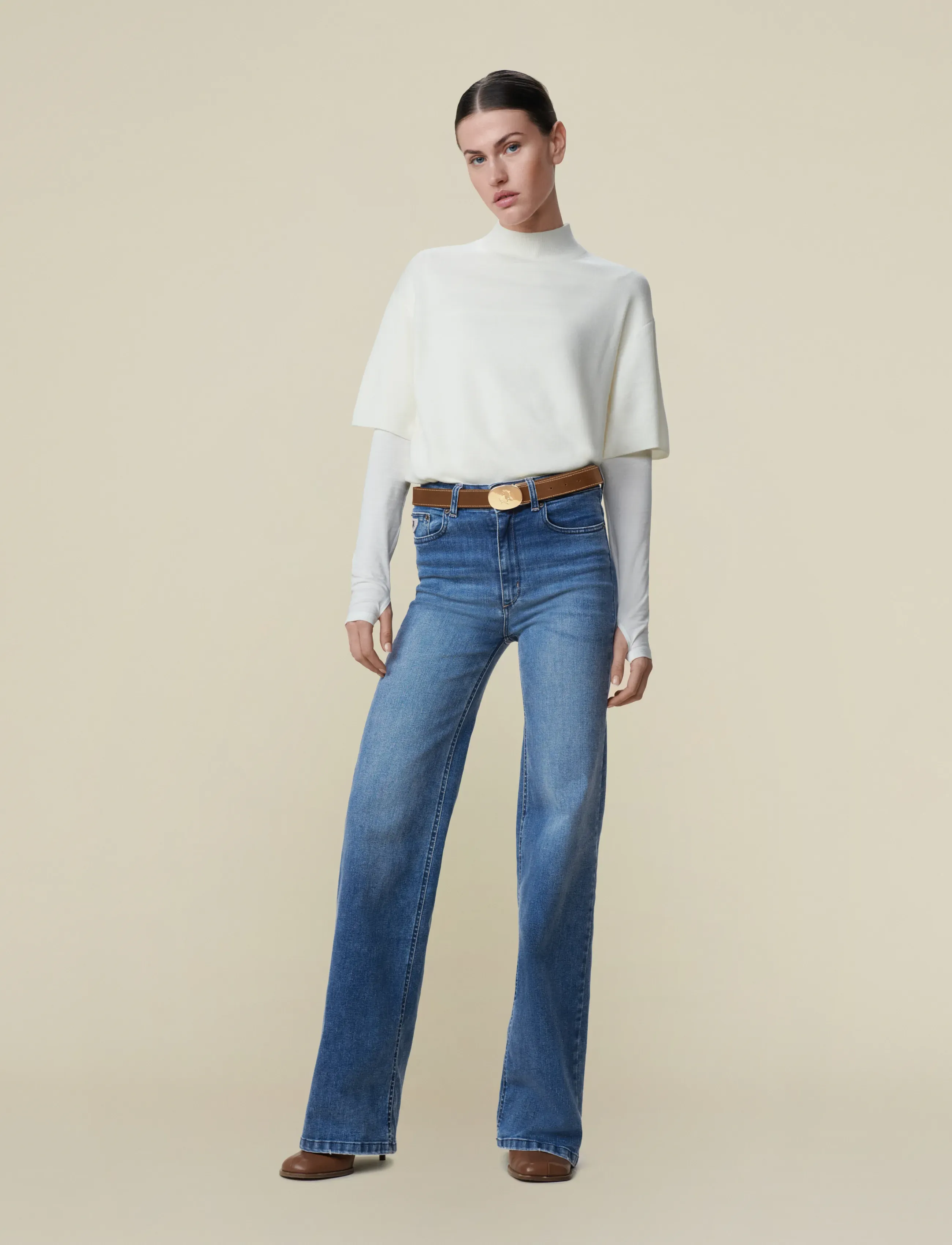 Lois Jeans Palazzo Re Ram Cobalt, 25 x 32, Blue, Jeans > Vidde, Dame