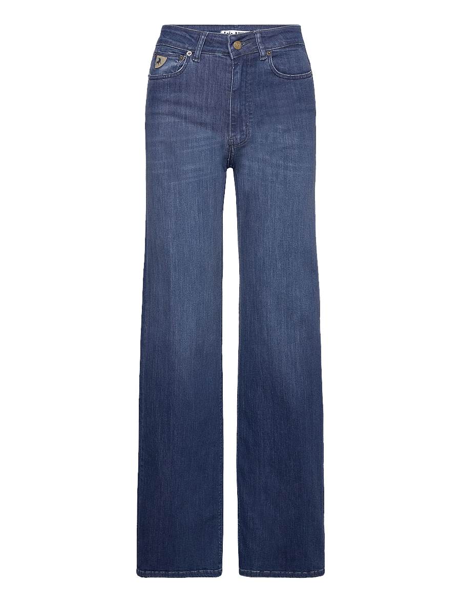 Lois Jeans - Palazzo - džinsi ar platām starām - dark blue - 1