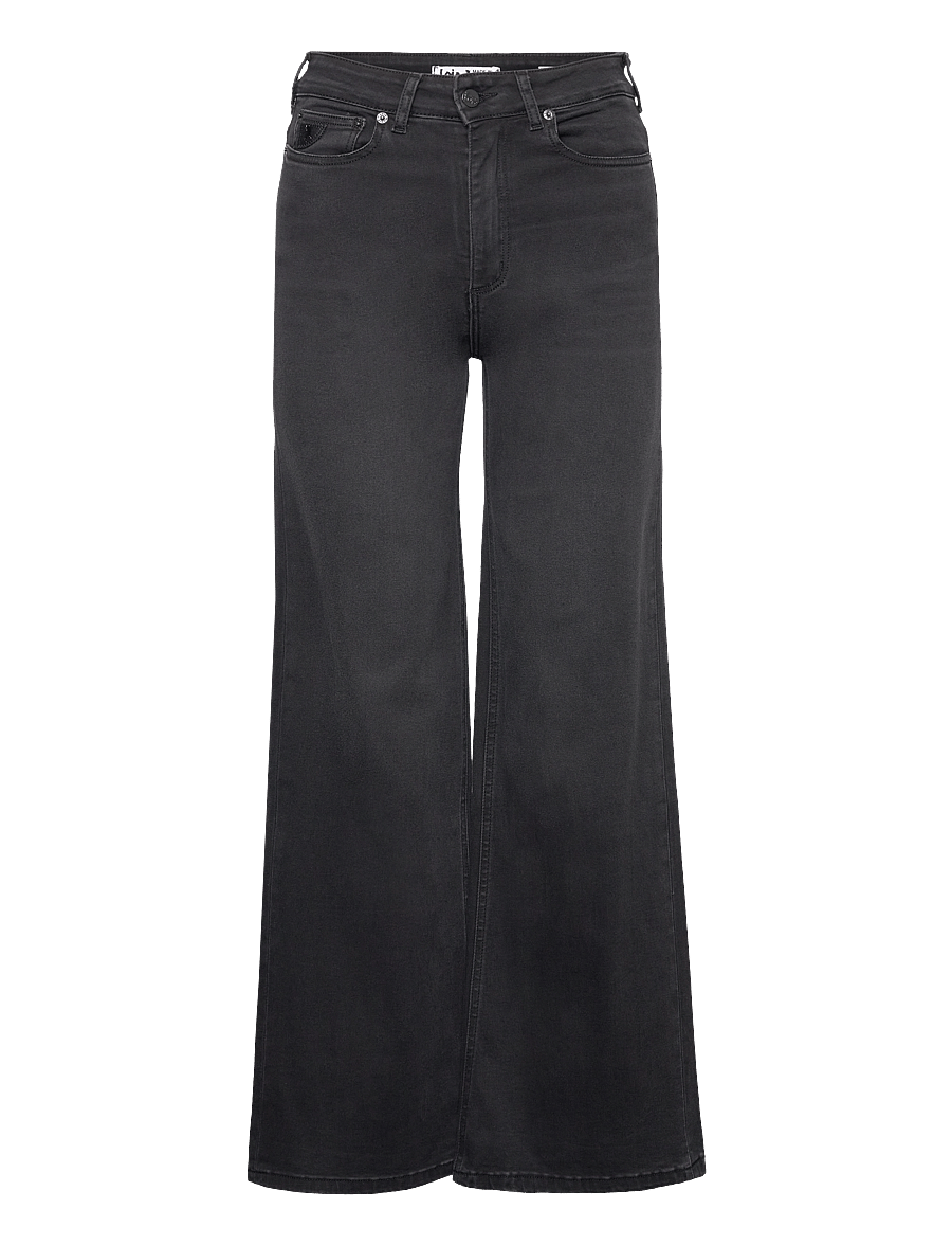 Lois Jeans - Palazzo - hosen mit weitem bein - black stone - 1