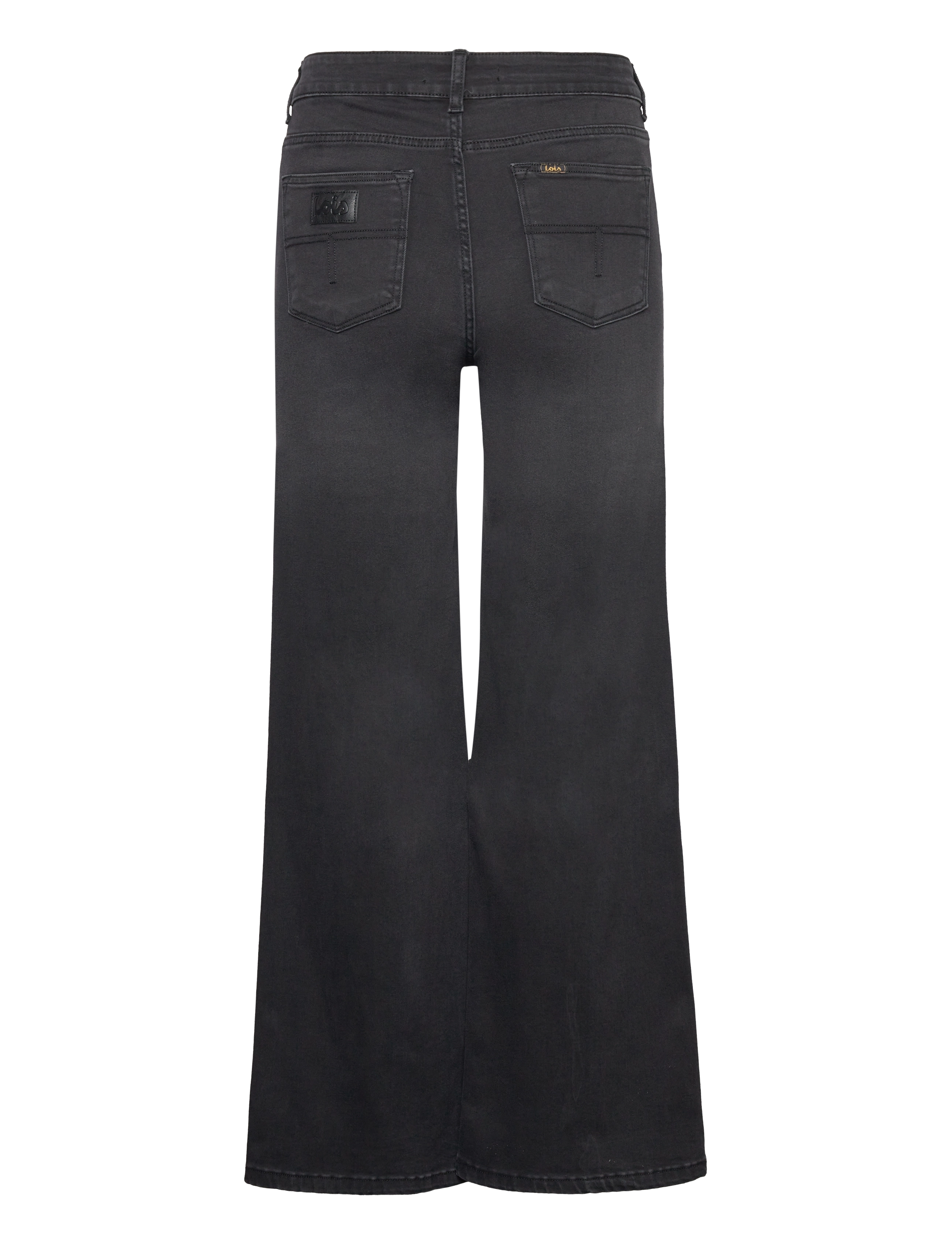 Lois Jeans - Palazzo - hosen mit weitem bein - black stone - 2