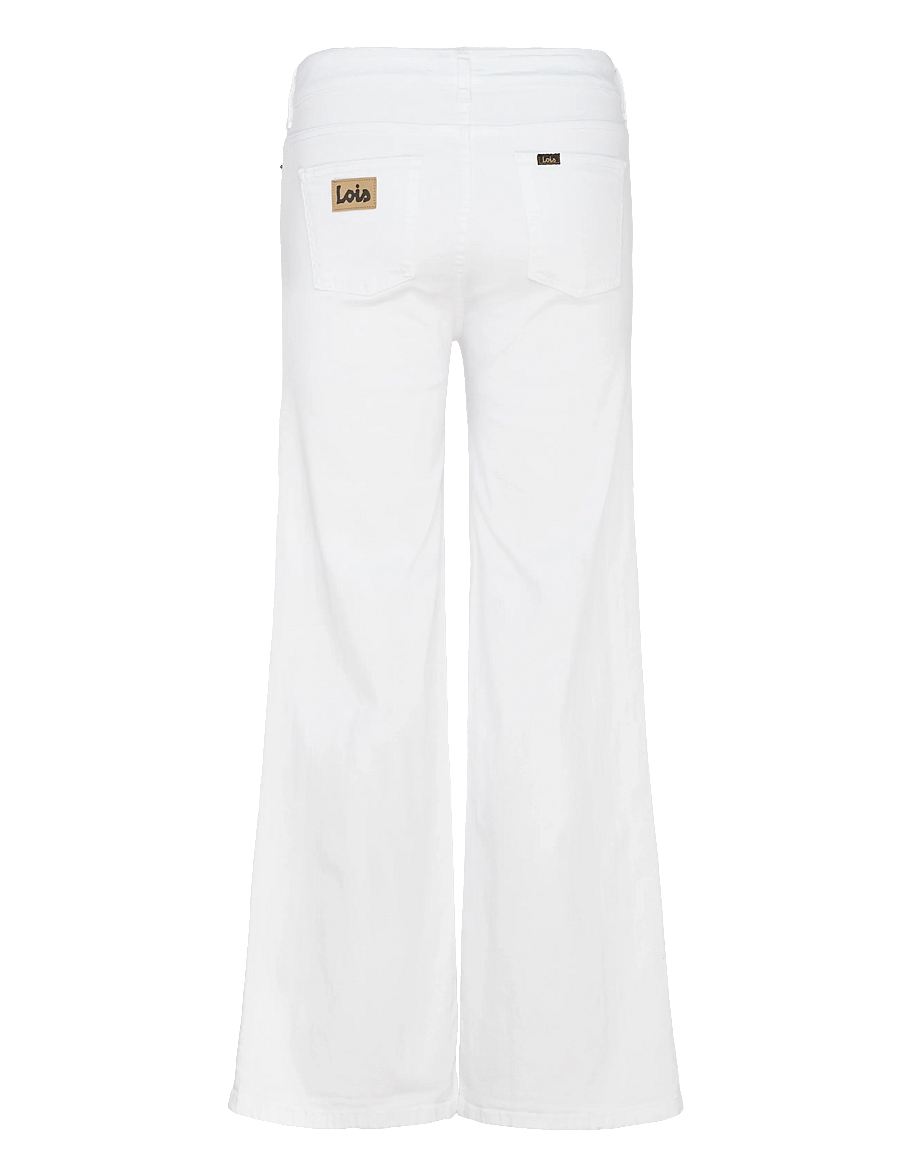 Lois Jeans - Palazzo - hosen mit weitem bein - 6491 megalia shot - 01 white - 2