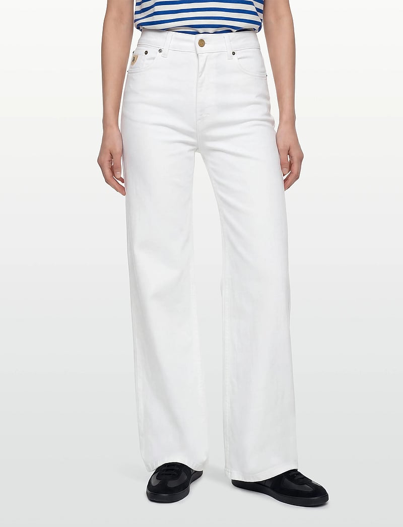 Lois Jeans - Palazzo - hosen mit weitem bein - 6491 megalia shot - 01 white - 3