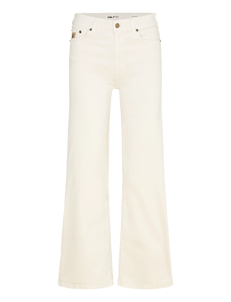 Lois Jeans - Palazzo - hosen mit weitem bein - 6491 megalia shot - 04 ecru - 1