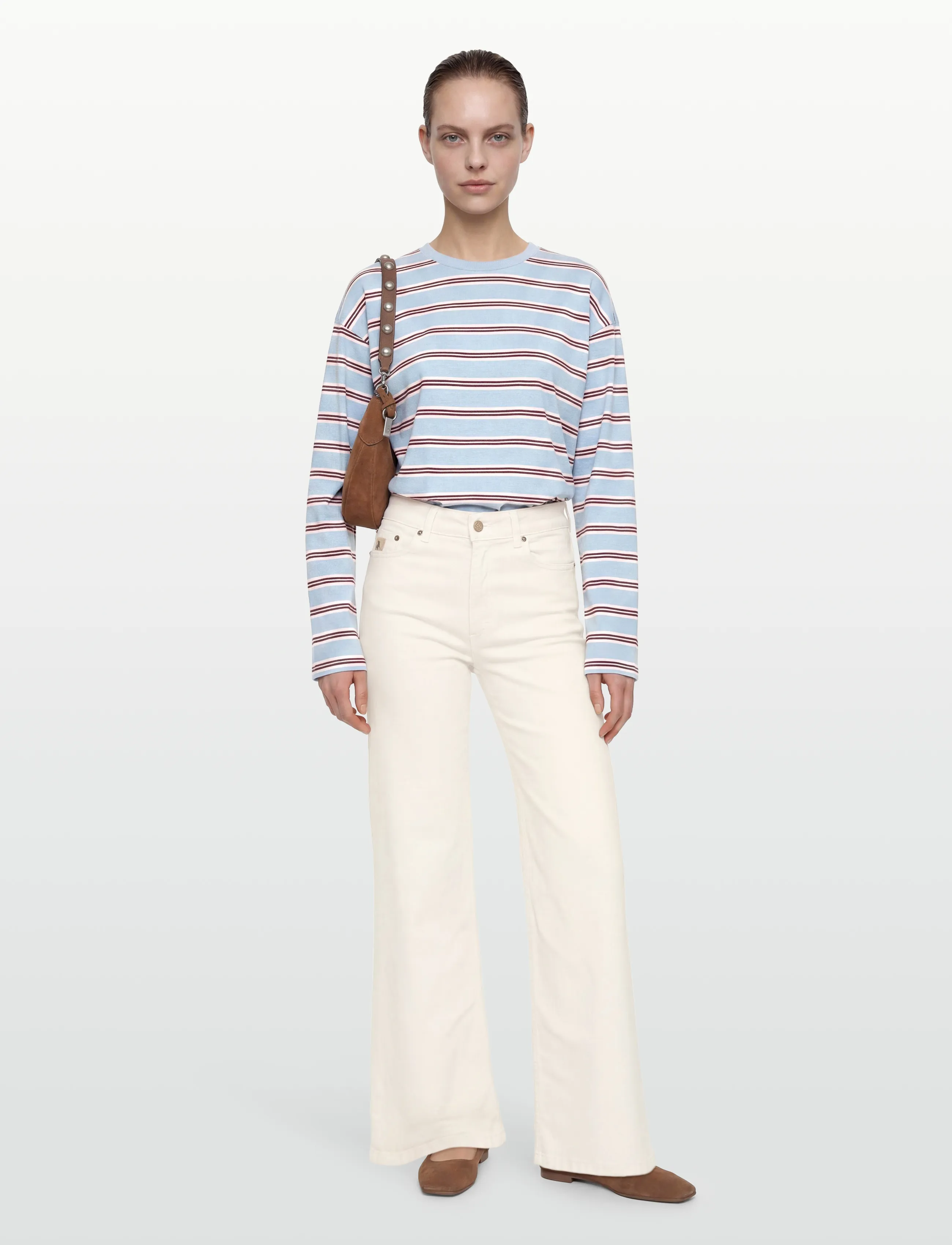 Lois Jeans Palazzo - Lois Jeans - 6491 MEGALIA SHOT - 04 ECRU / white