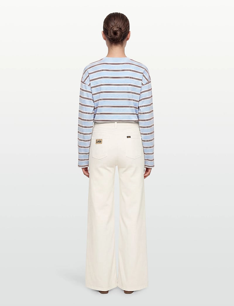 Lois Jeans - Palazzo - hosen mit weitem bein - 6491 megalia shot - 04 ecru - 4
