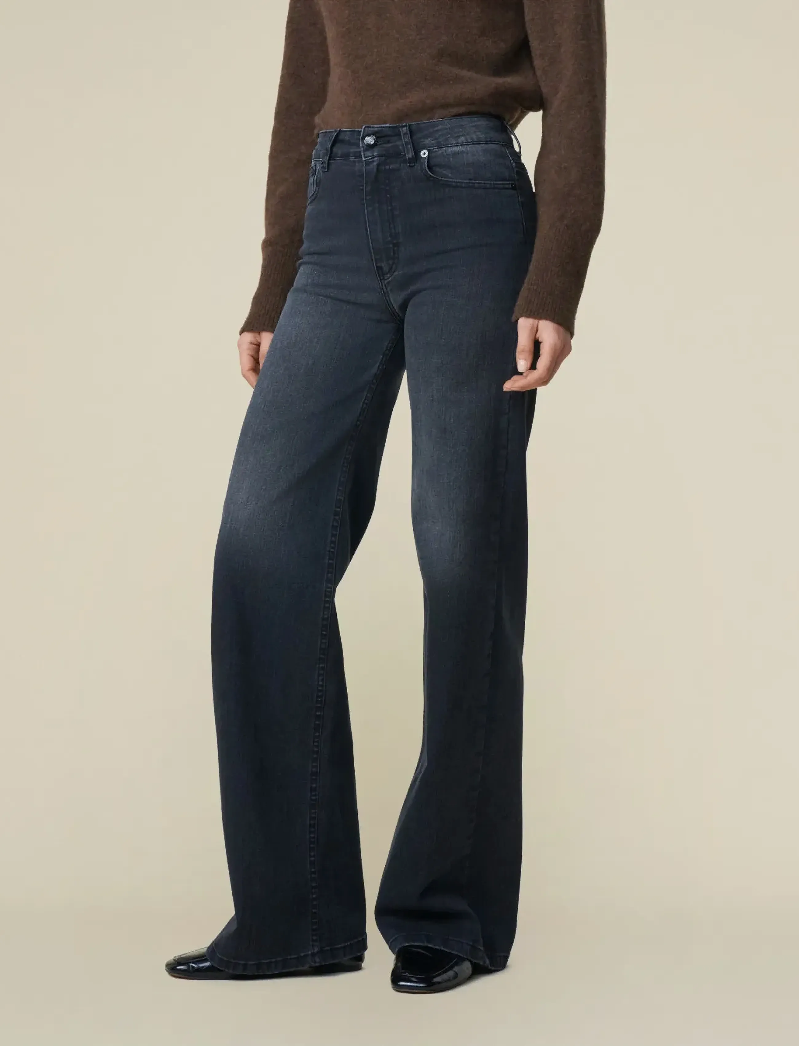 Lois Jeans - Palazzo - utsvängda jeans - donatella black - 3