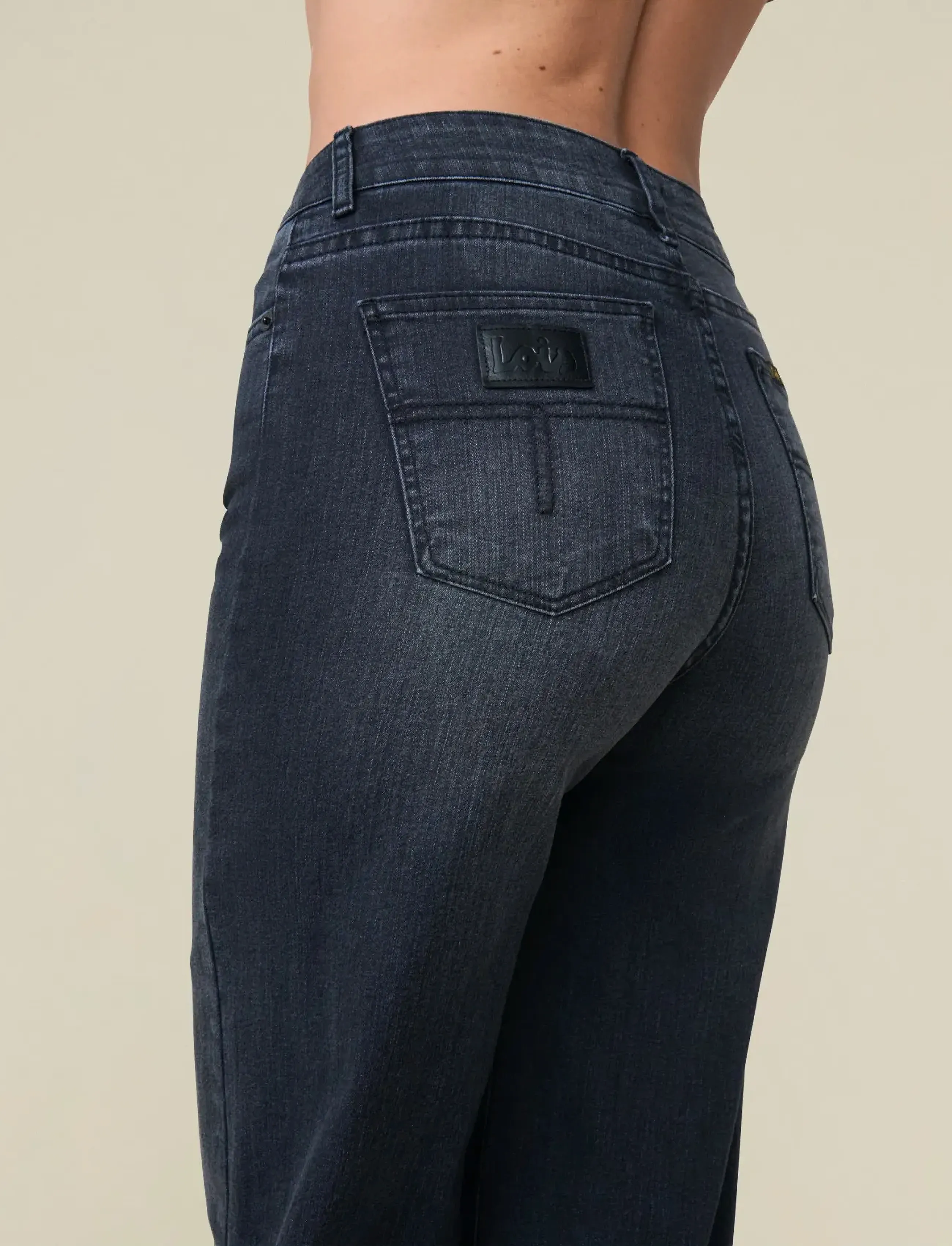 Lois Jeans - Palazzo - utsvängda jeans - donatella black - 5