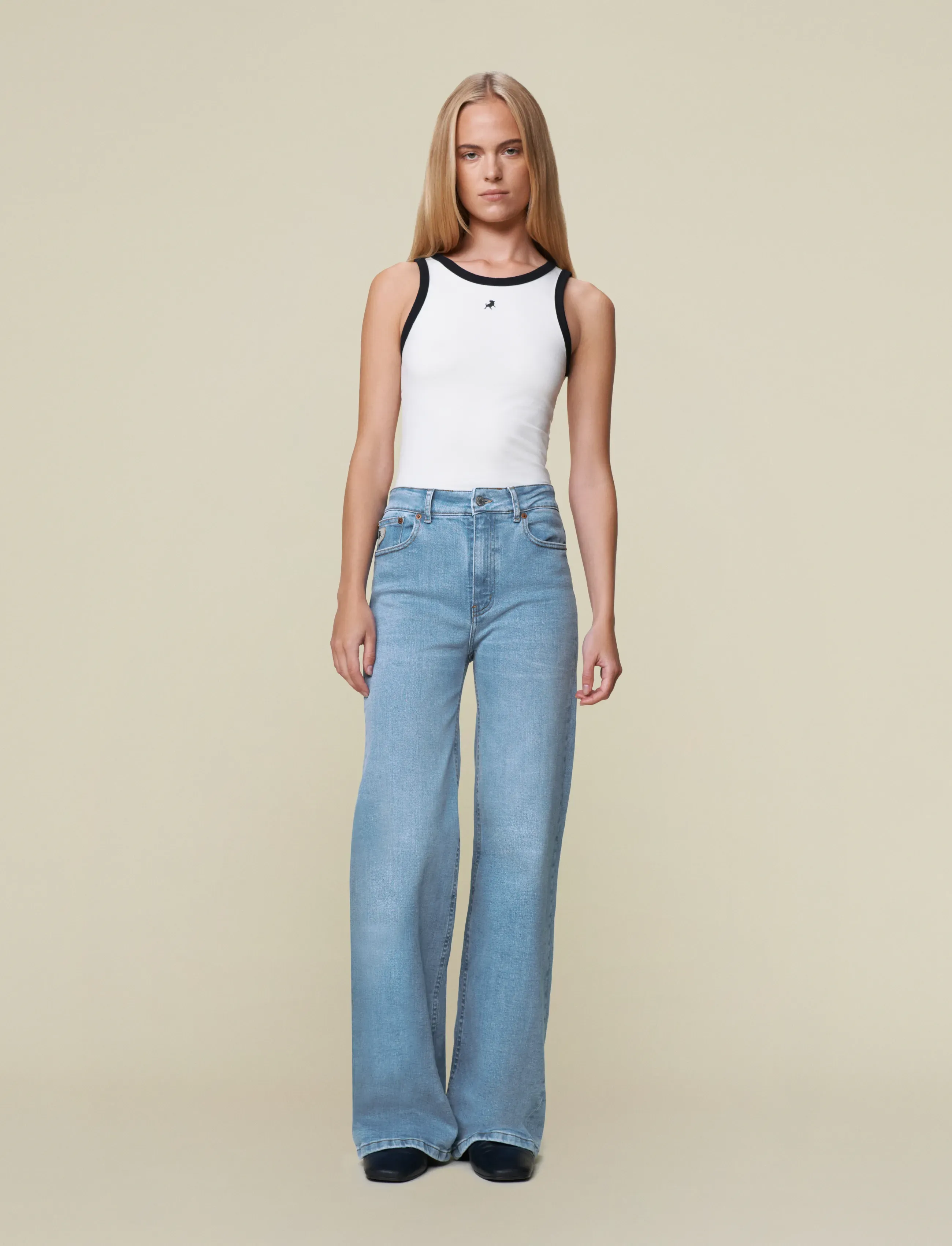 Lois Jeans - Palazzo Angel Cloudy - cloudy bleach - 0