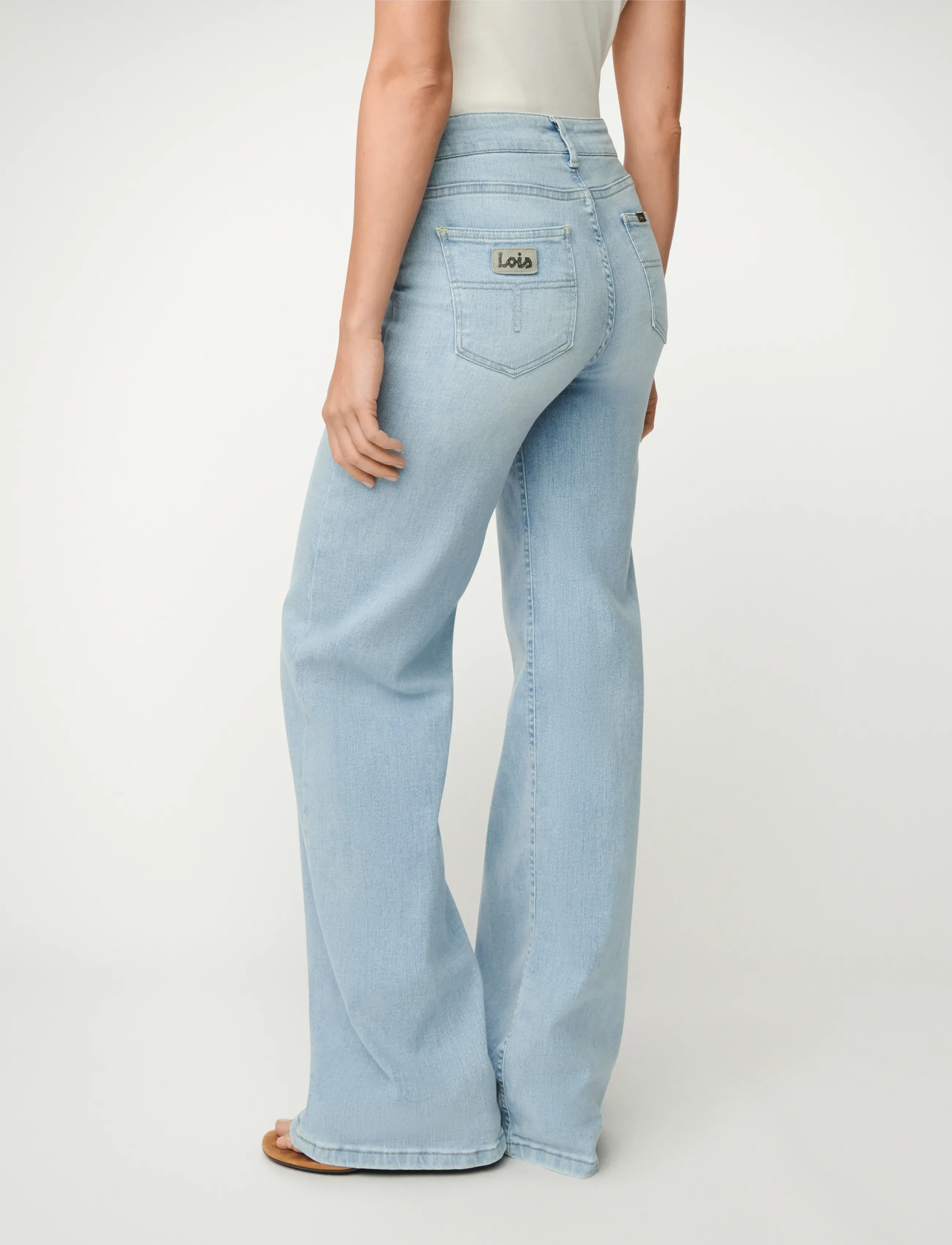 Lois Jeans - Palazzo - laia säärega teksad - 7909 hypersoft bleach - 2