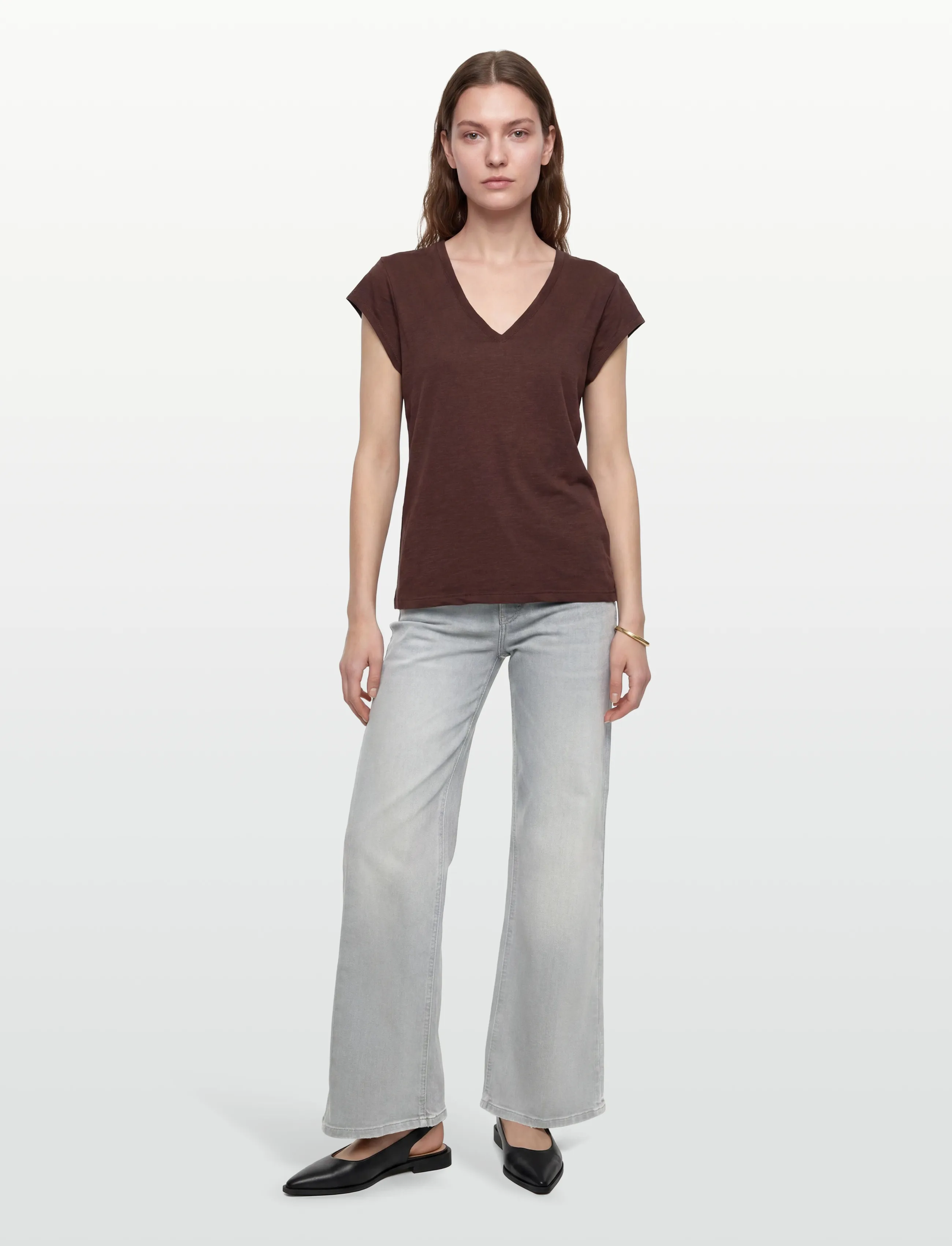 Lois Jeans Palazzo, Palazzo Jeans, Grå, Str: 27 x 34