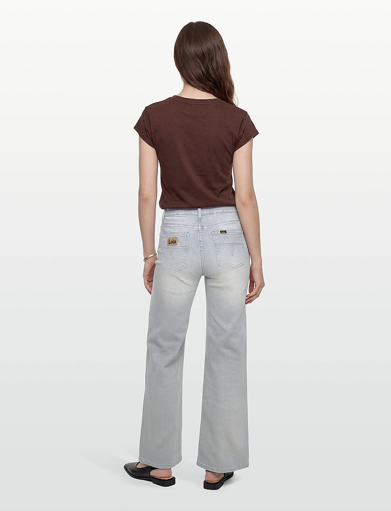 Lois Jeans - Palazzo - hosen mit weitem bein - 7981 core grey dark - 4
