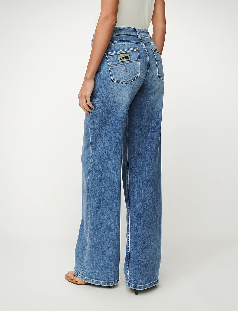 Lois Jeans - Palazzo - hosen mit weitem bein - 8047 mallow stone - 3