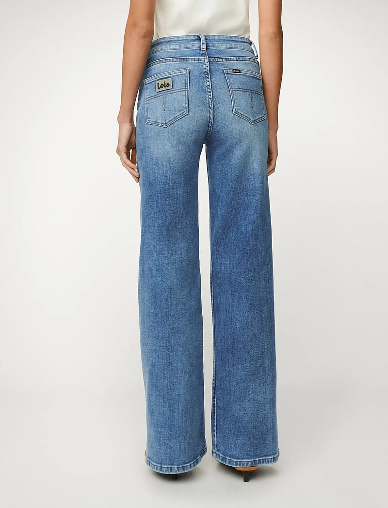 Lois Jeans - Palazzo - hosen mit weitem bein - 8047 mallow stone - 4