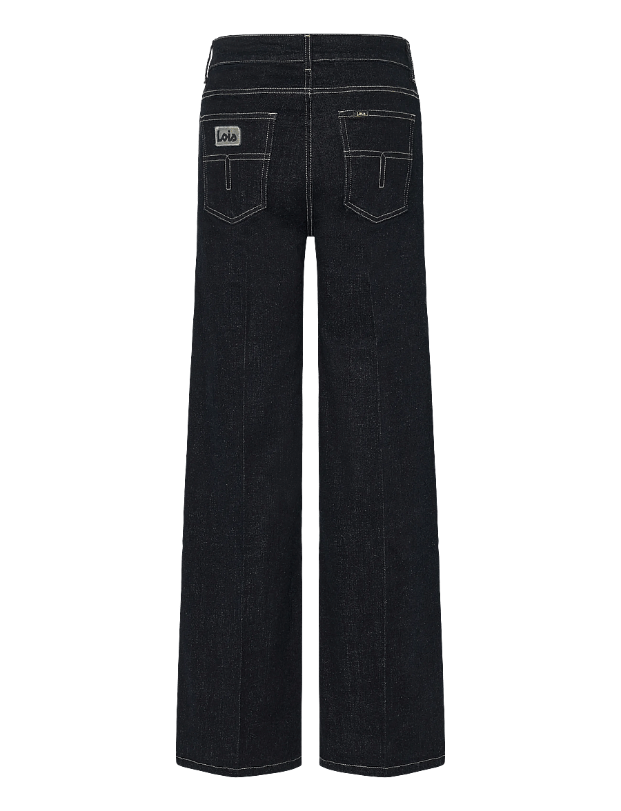 Lois Jeans - Palazzo - hosen mit weitem bein - 8063 deeply rinse - 2