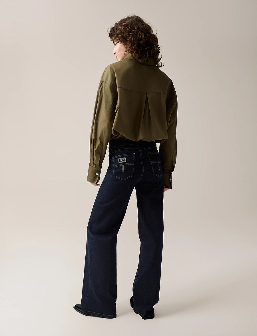 Lois Jeans - Palazzo - hosen mit weitem bein - 8063 deeply rinse - 3