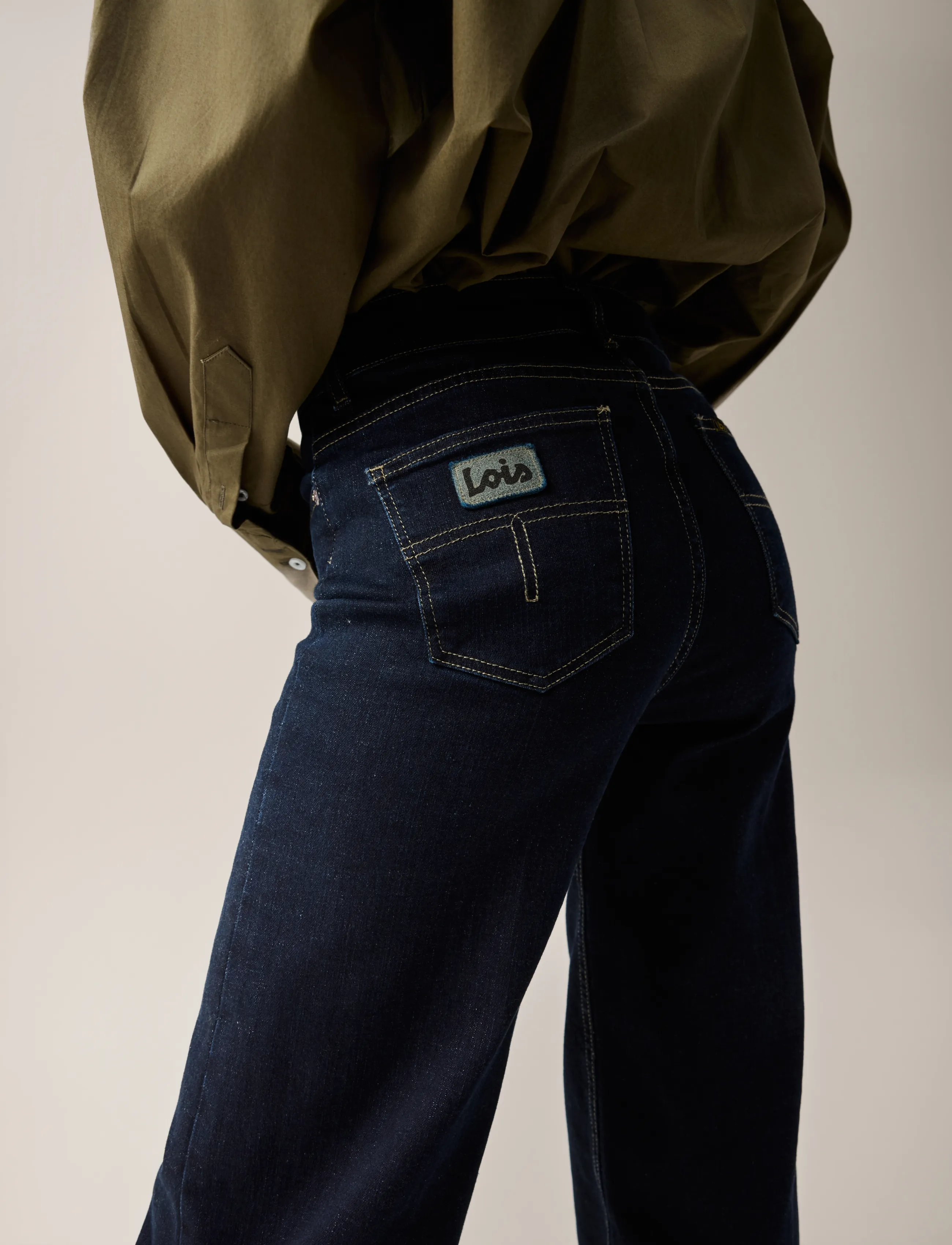 Lois Jeans - Palazzo - laia säärega teksad - 8063 deeply rinse - 4