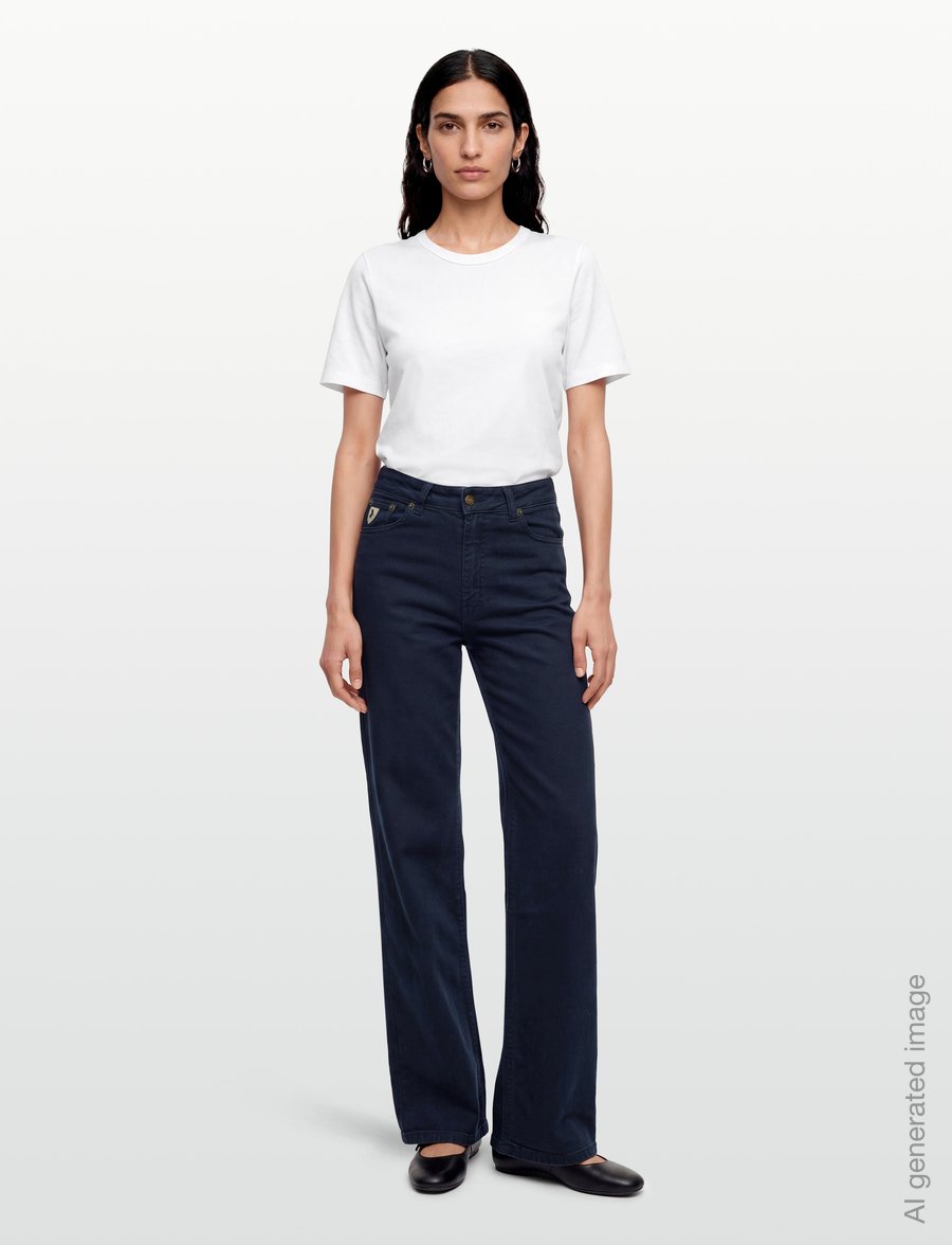 Lois Jeans - Palazzo - Sponge Stretch - hosen mit weitem bein - 60 navy - 0