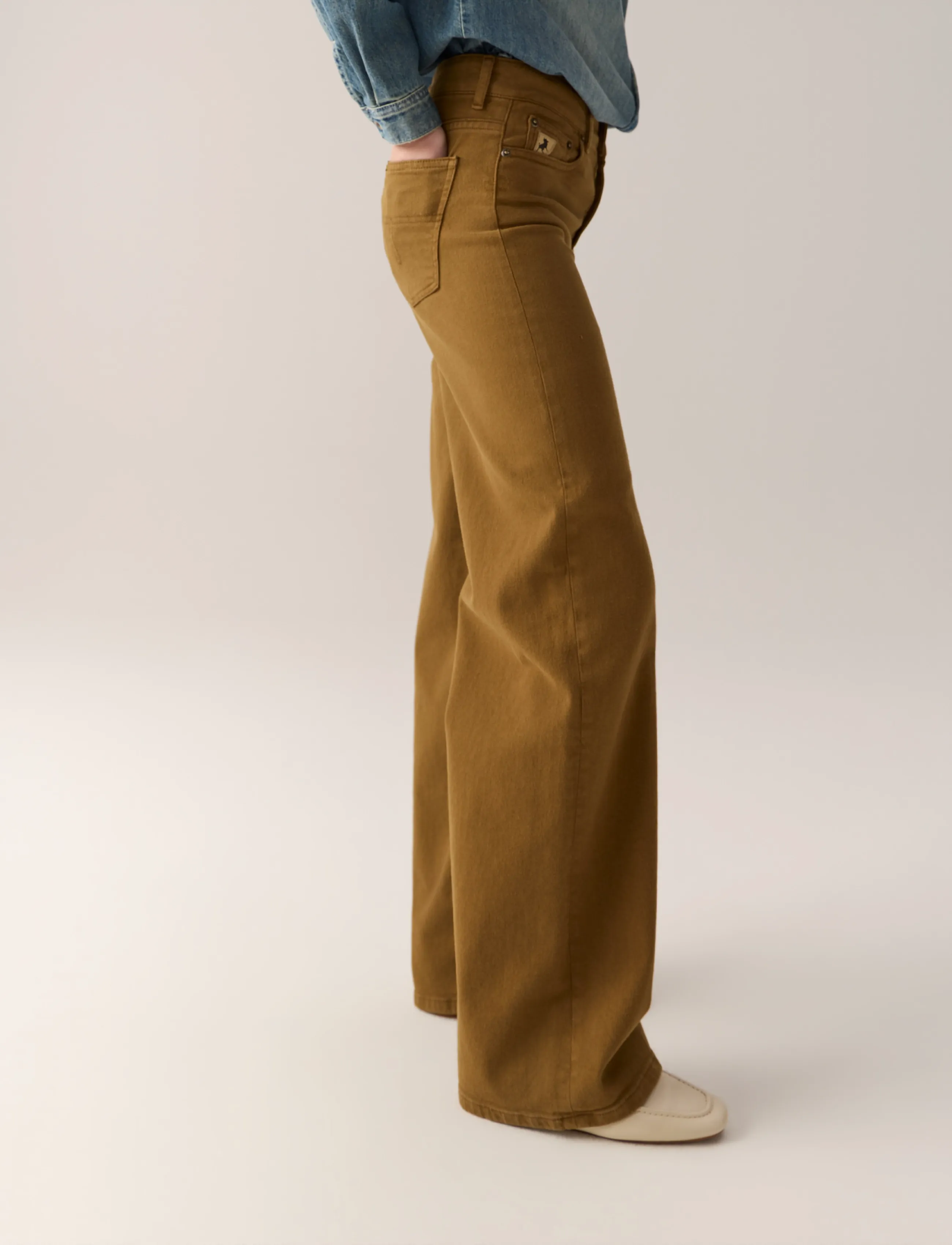 Lois Jeans - Palazzo - Sponge Stretch - laia säärega teksad - 863 golden brown - 3