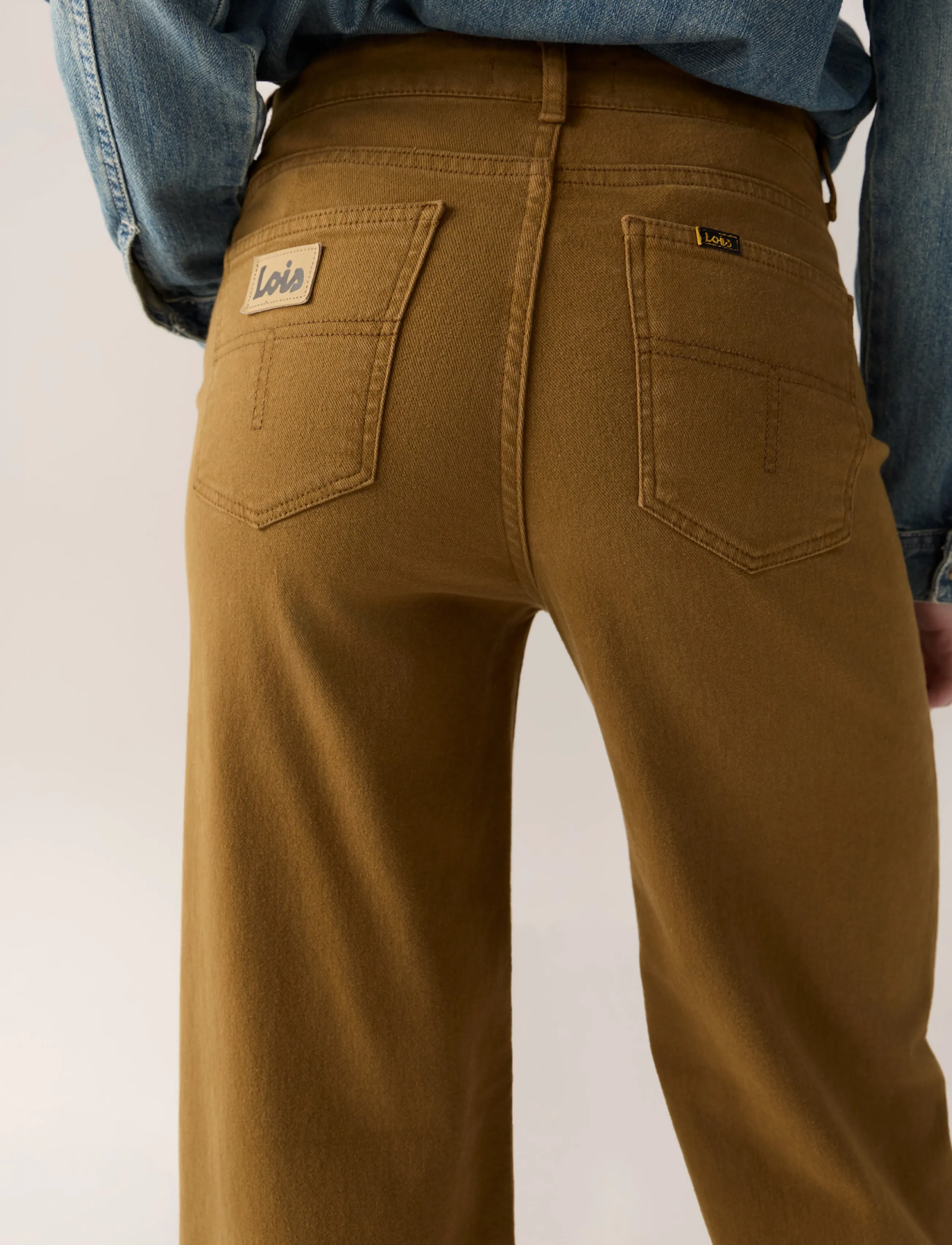 Lois Jeans - Palazzo - Sponge Stretch - laia säärega teksad - 863 golden brown - 4