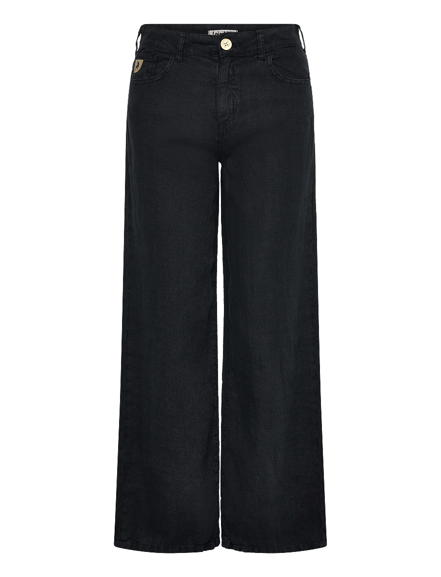 Lois Jeans - Culotte - poolpikad püksid - 8032 linen summer- 60 navy - 1