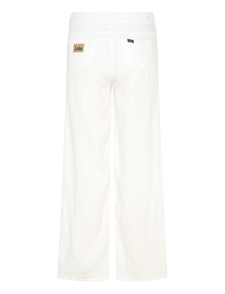 Lois Jeans - Culotte - culottes - 8032 linen summer- 01 white - 2