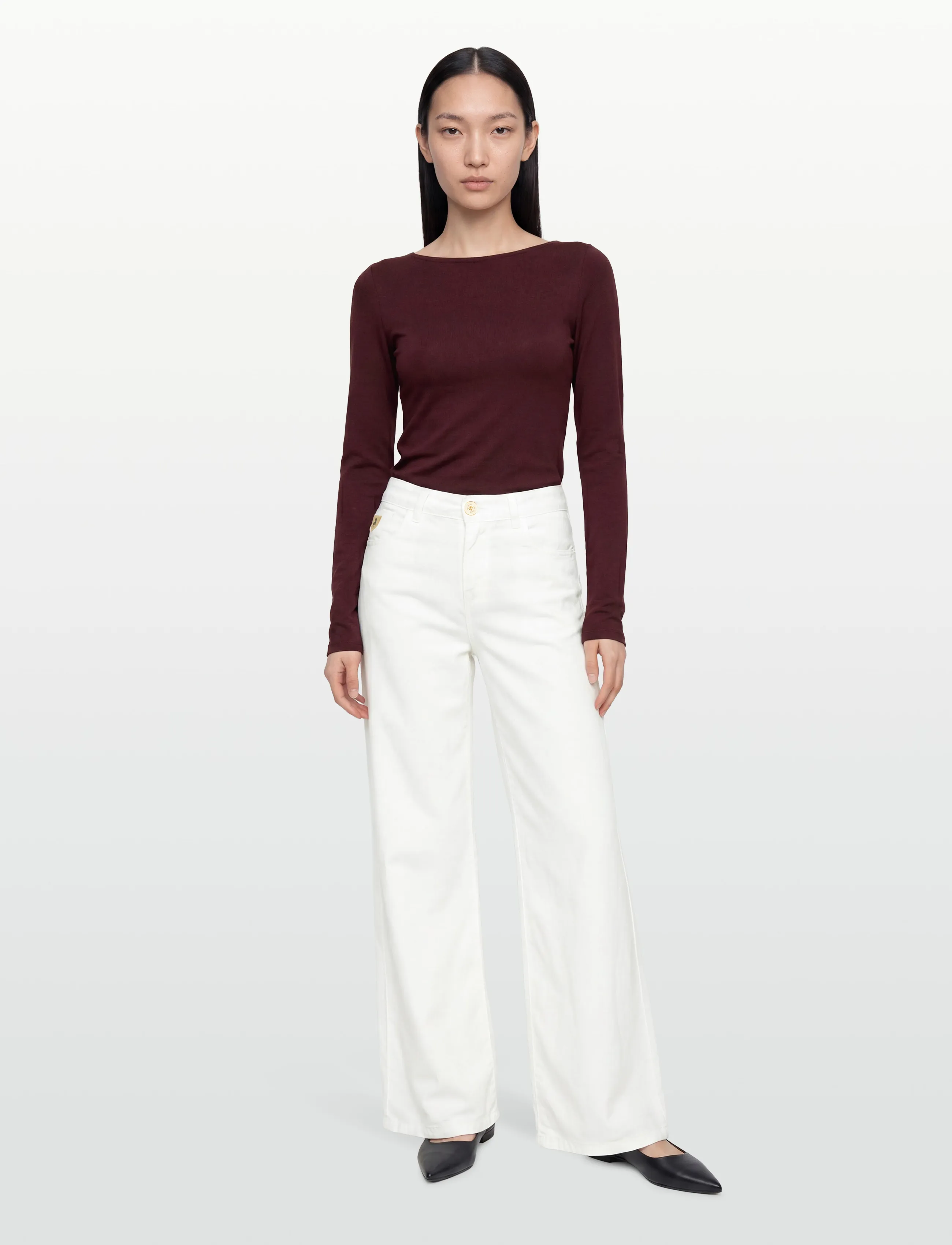 Lois Jeans Culotte, 28 x 32, White, Bukser > Culottes, Dame