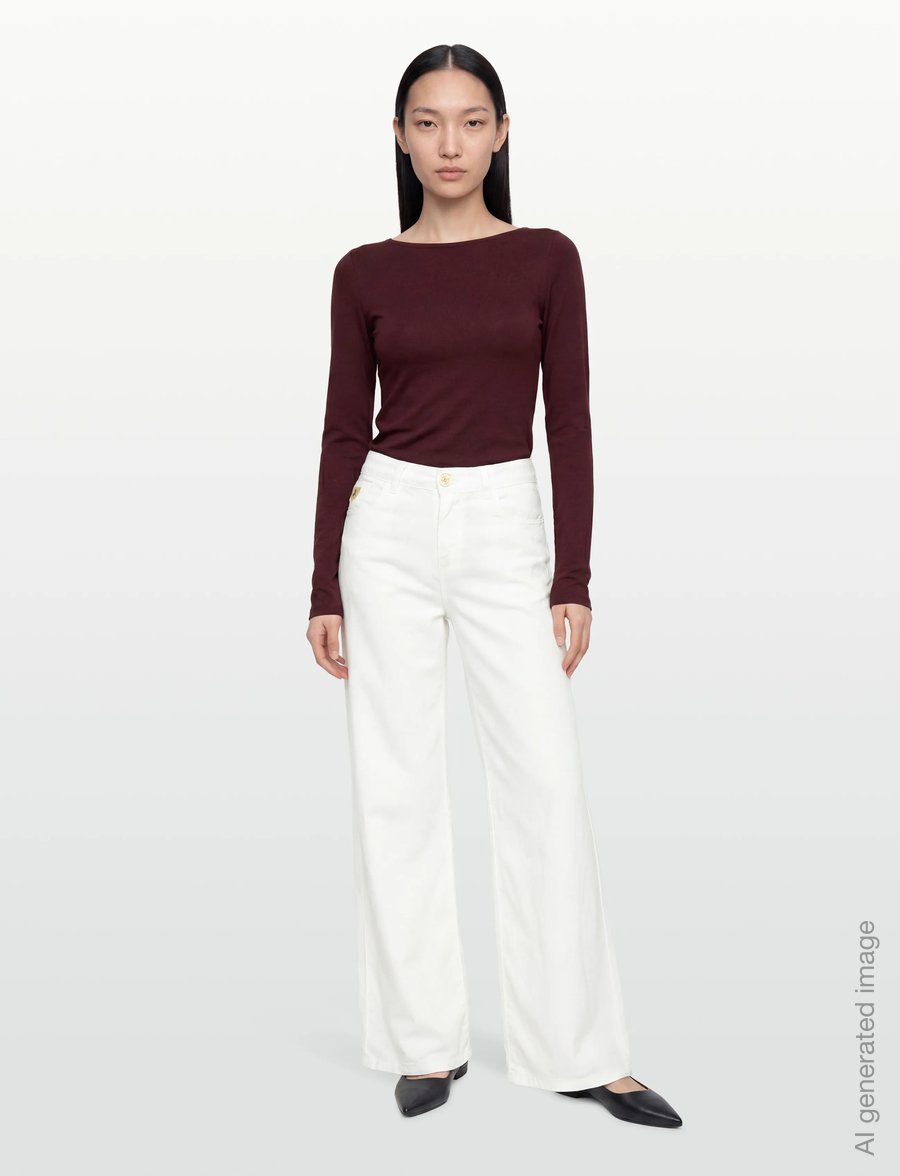 Lois Jeans - Culotte - culottes - 8032 linen summer- 01 white - 0