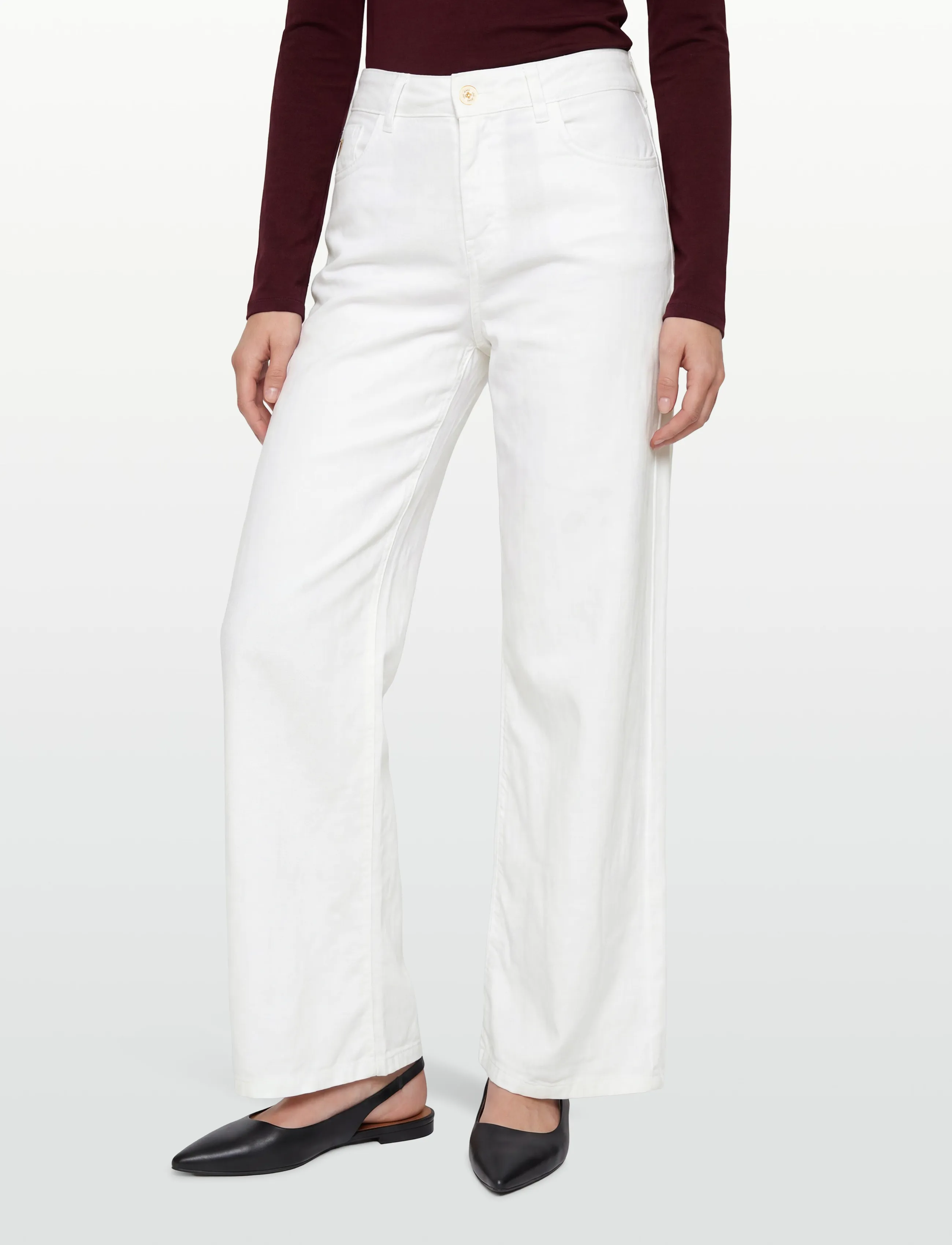 Lois Jeans - Culotte - culottes - 8032 linen summer- 01 white - 3