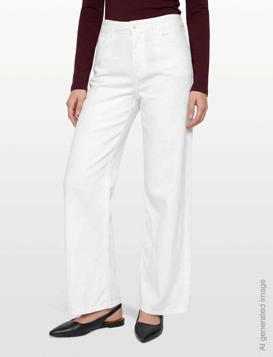 Lois Jeans - Culotte - culottes - 8032 linen summer- 01 white - 3
