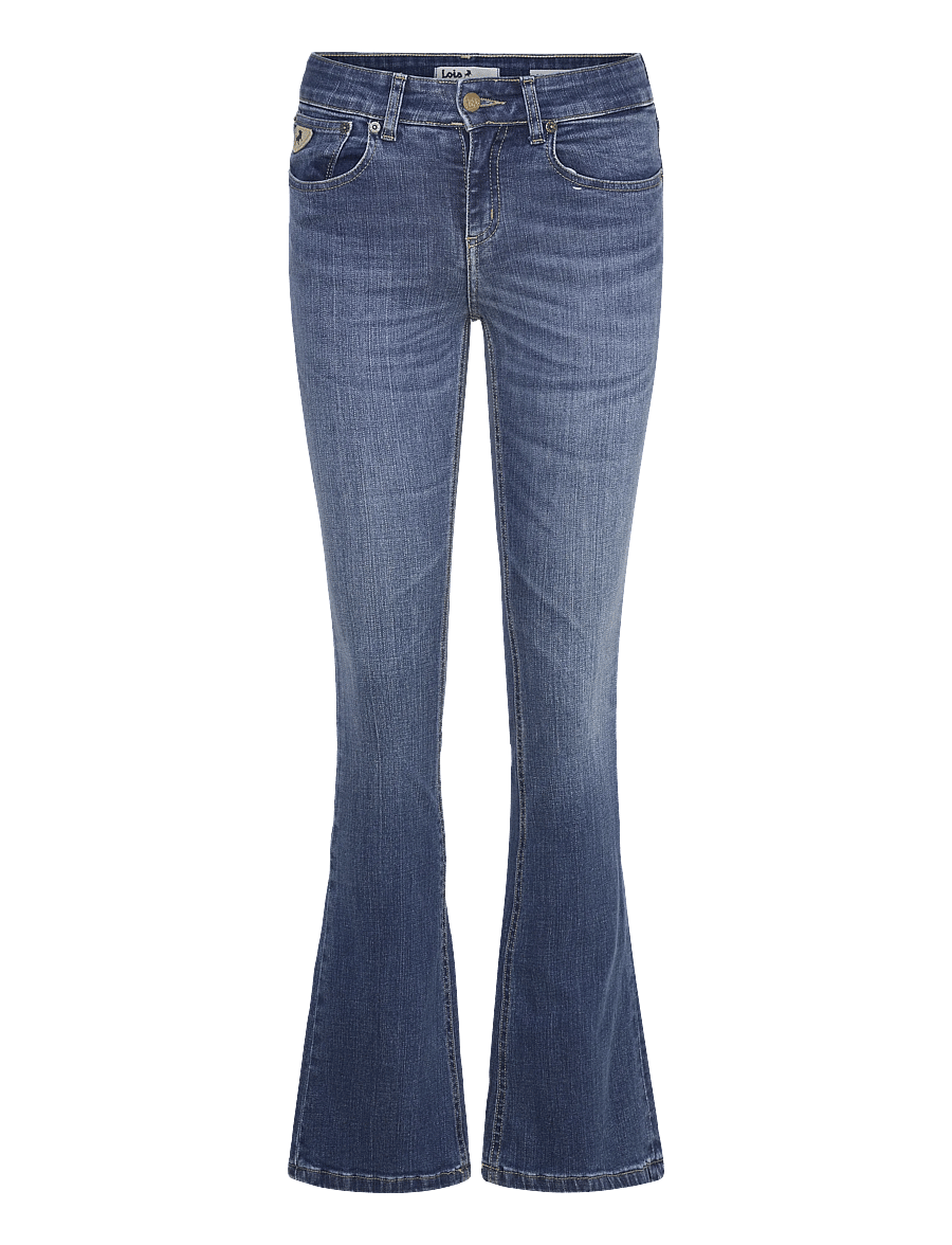 Lois Jeans - Beverly-R - utsvängda jeans - 8067 deeply blue stone - 0