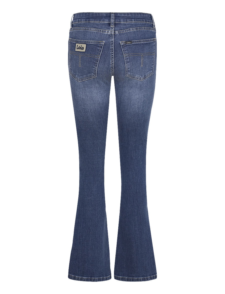 Lois Jeans - Beverly-R - utsvängda jeans - 8067 deeply blue stone - 1