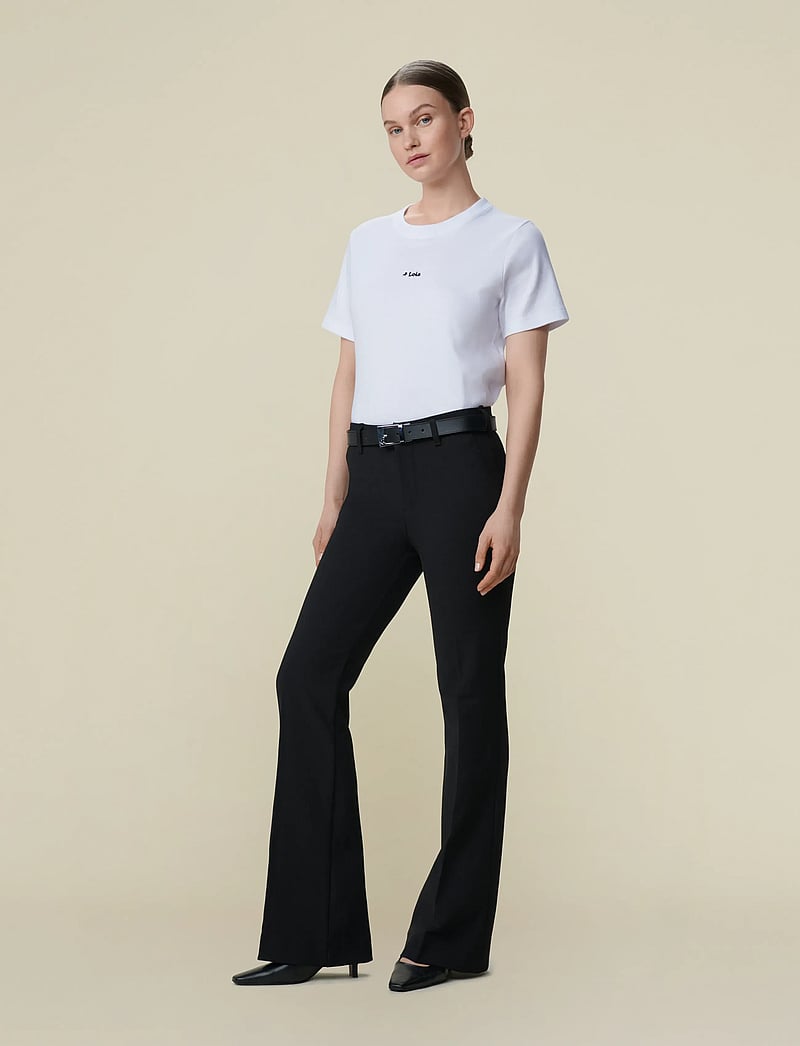 Lois Jeans - Silvia Suple - flare bukser - black - 0