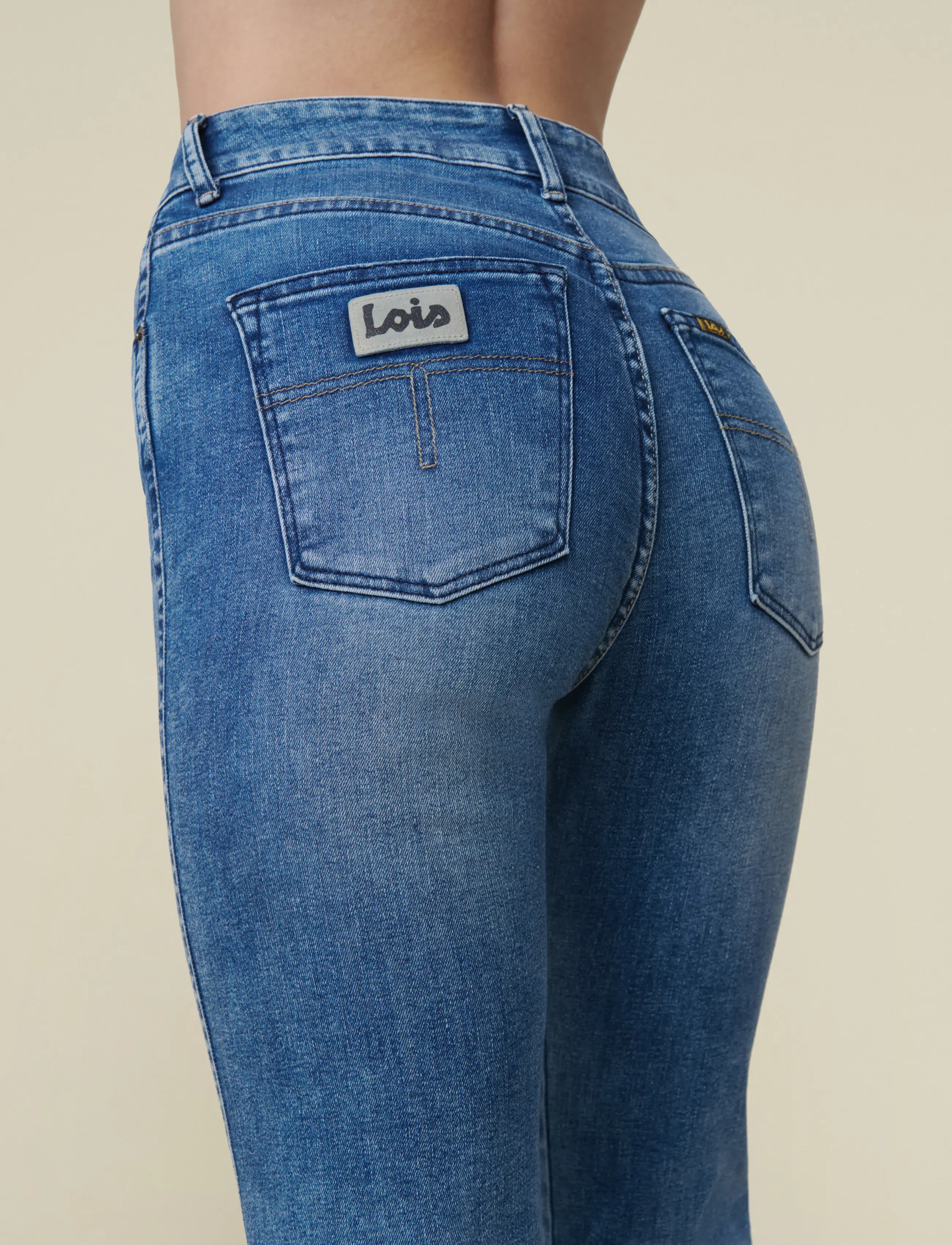 Lois Jeans - Malena-F - kitsad teksad - 5374 re ram cobalt - 2