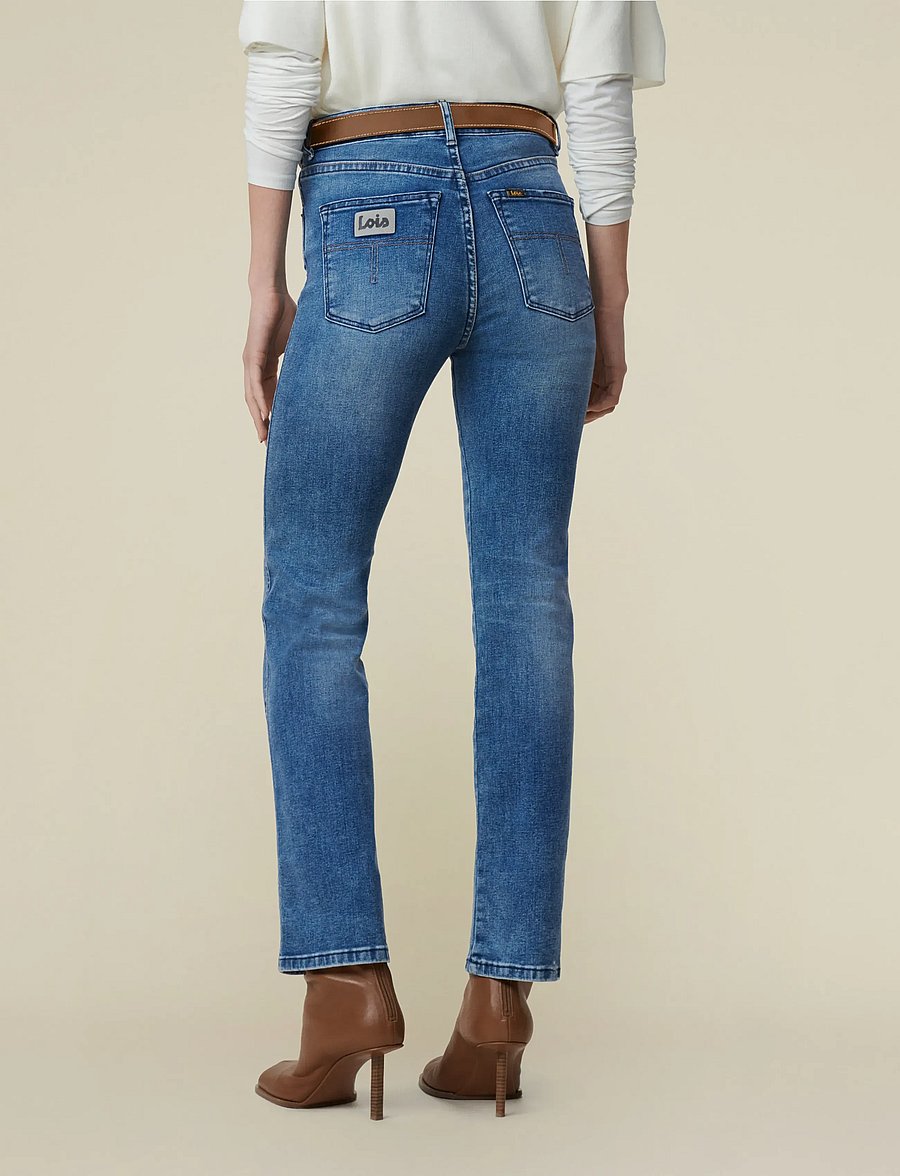 Lois Jeans - Malena-F - wąskie dżinsy - 5374 re ram cobalt - 5