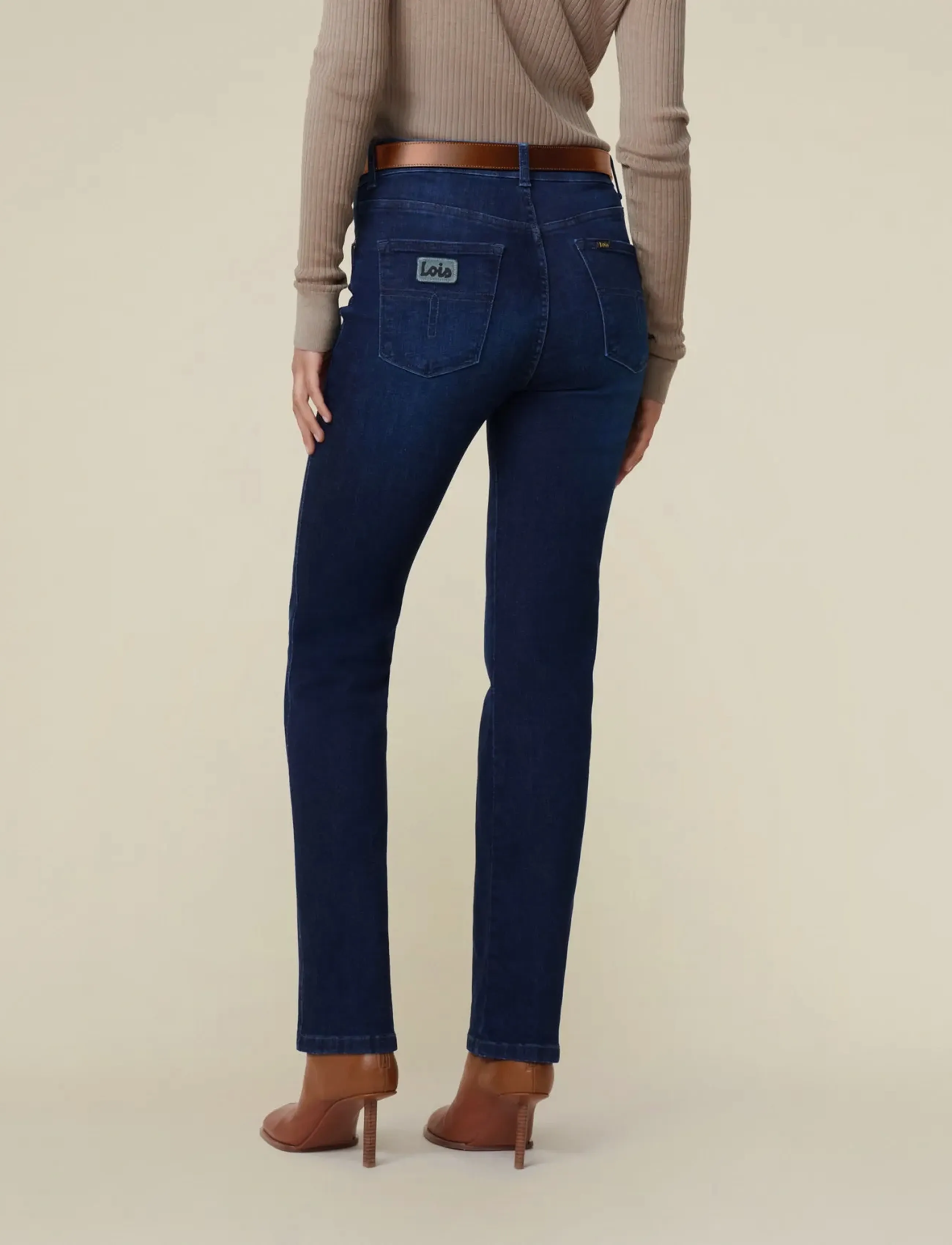 Lois Jeans Malena-F 5707 Marconi Mist, 27 x 32, Blue, Jeans > Flares, Dame