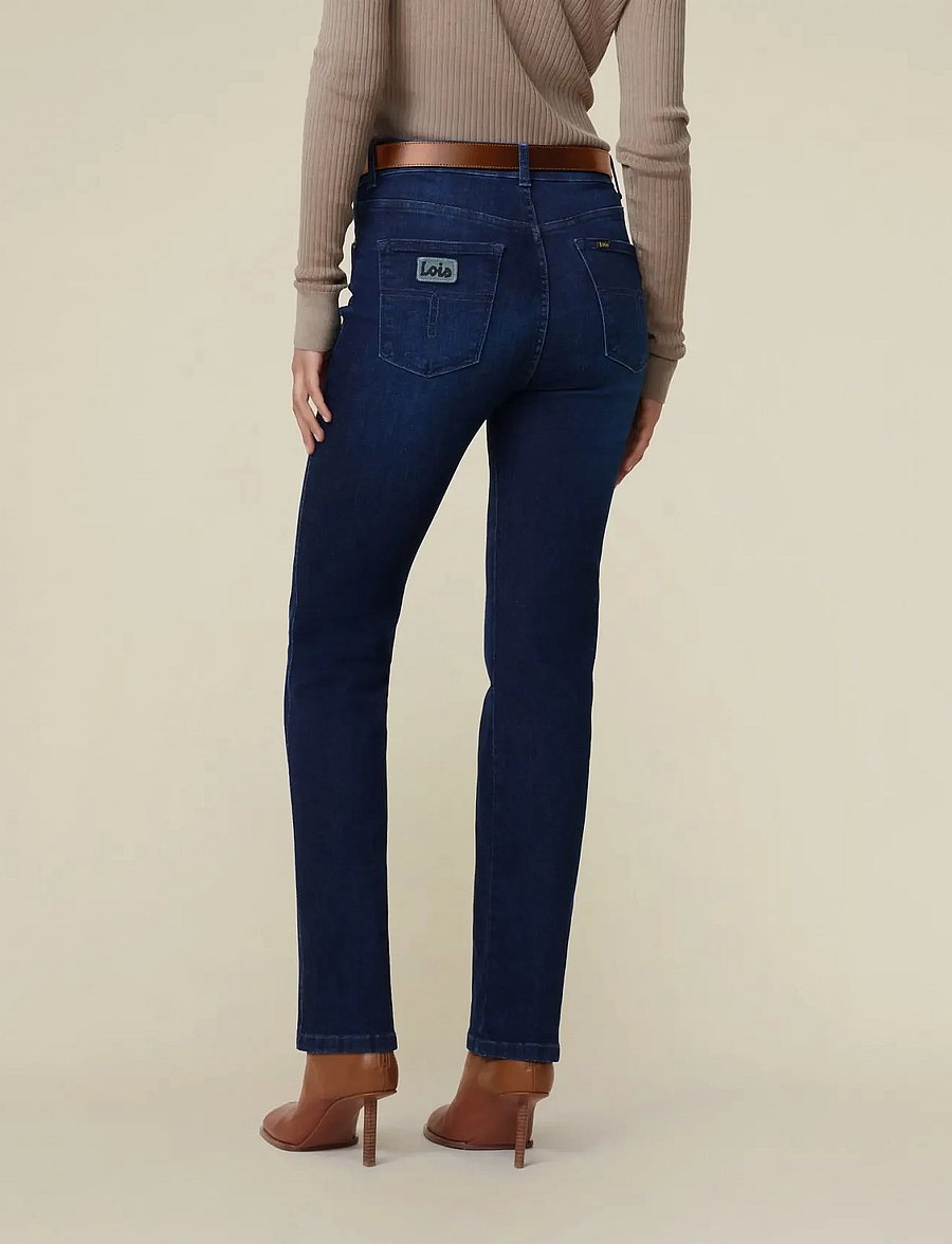 Lois Jeans - Malena-F 5707 Marconi Mist - utsvängda jeans - dark blue - 0