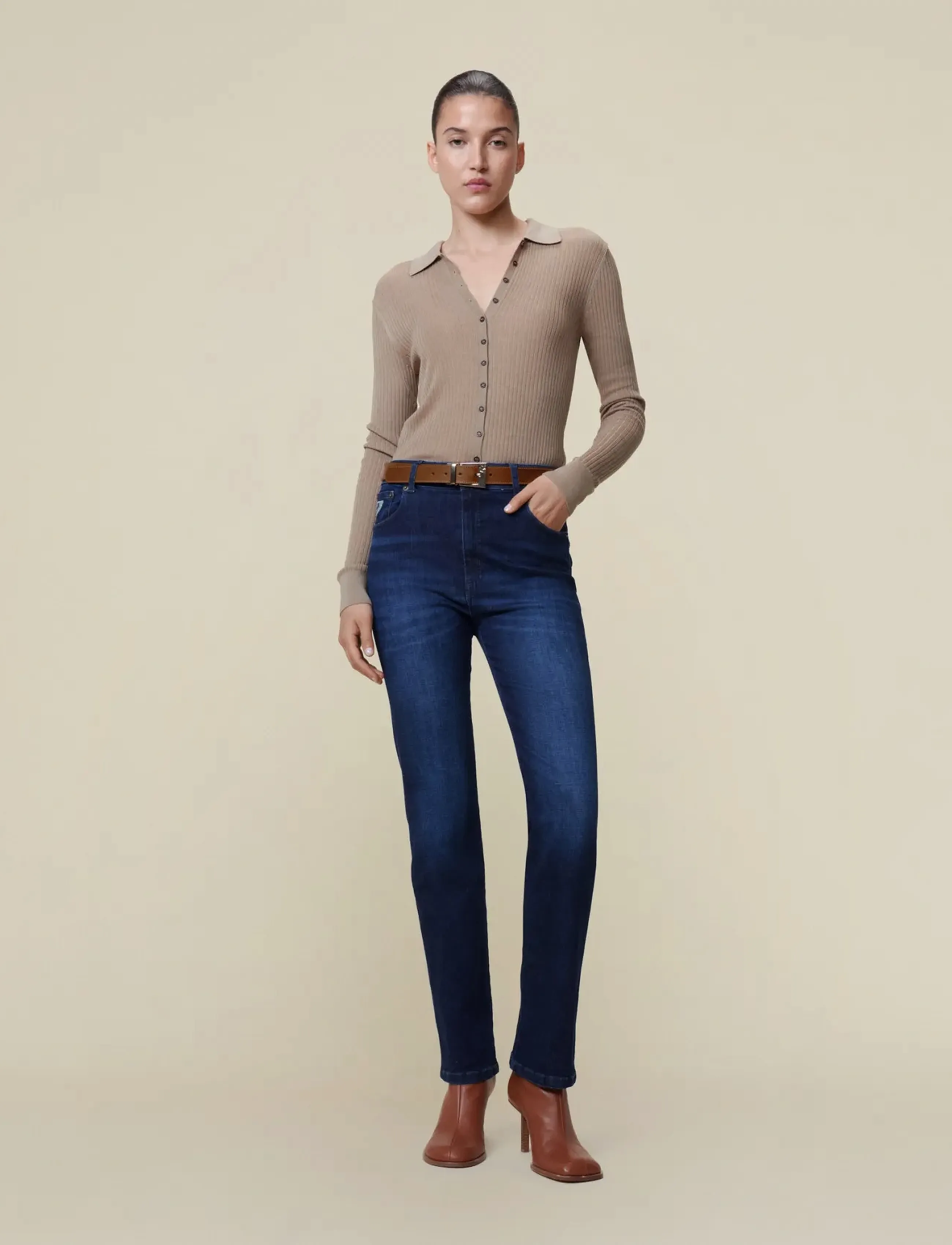Lois Jeans - Malena-F 5707 Marconi Mist - flared jeans - dark blue - 3