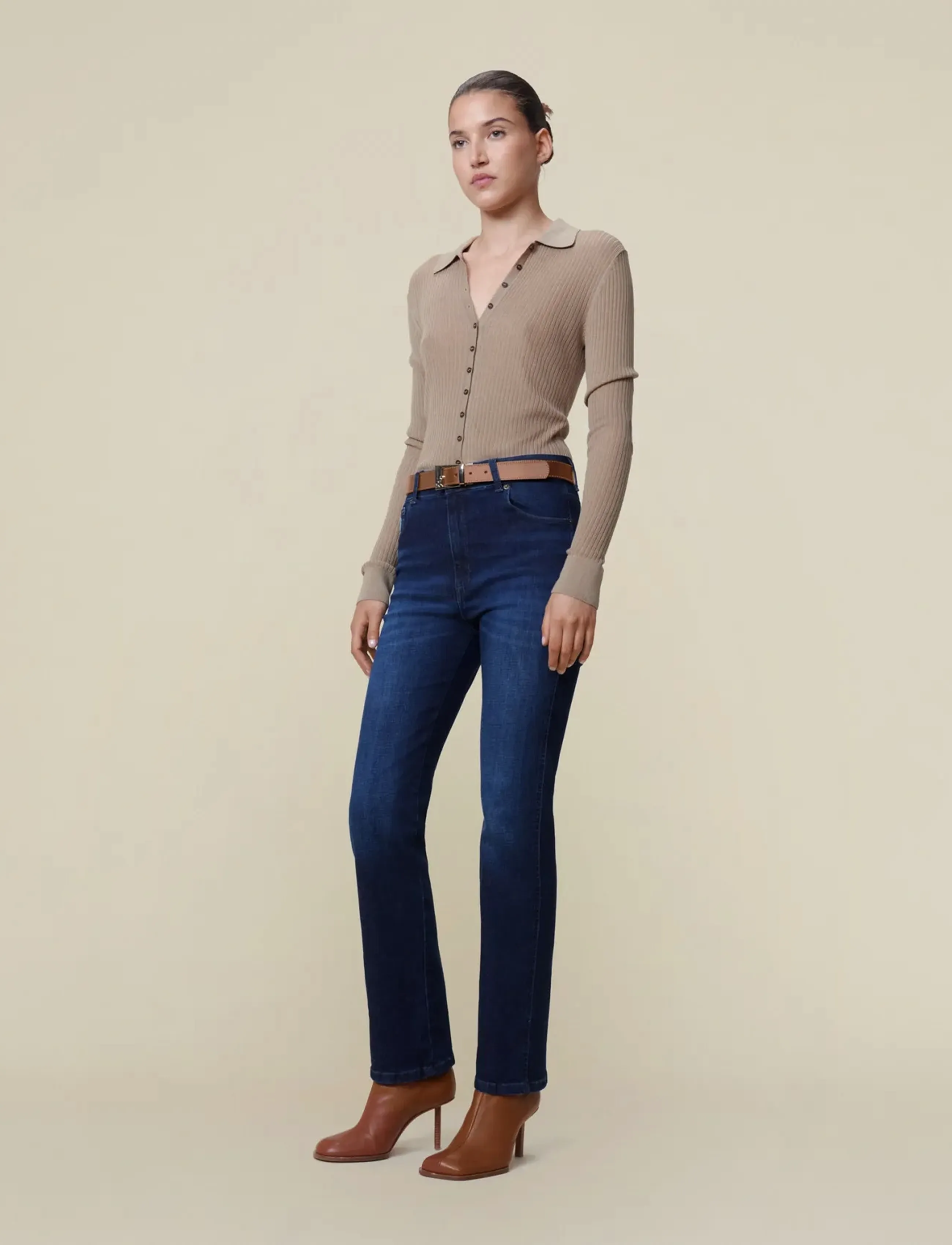 Lois Jeans - Malena-F 5707 Marconi Mist - flared jeans - dark blue - 4