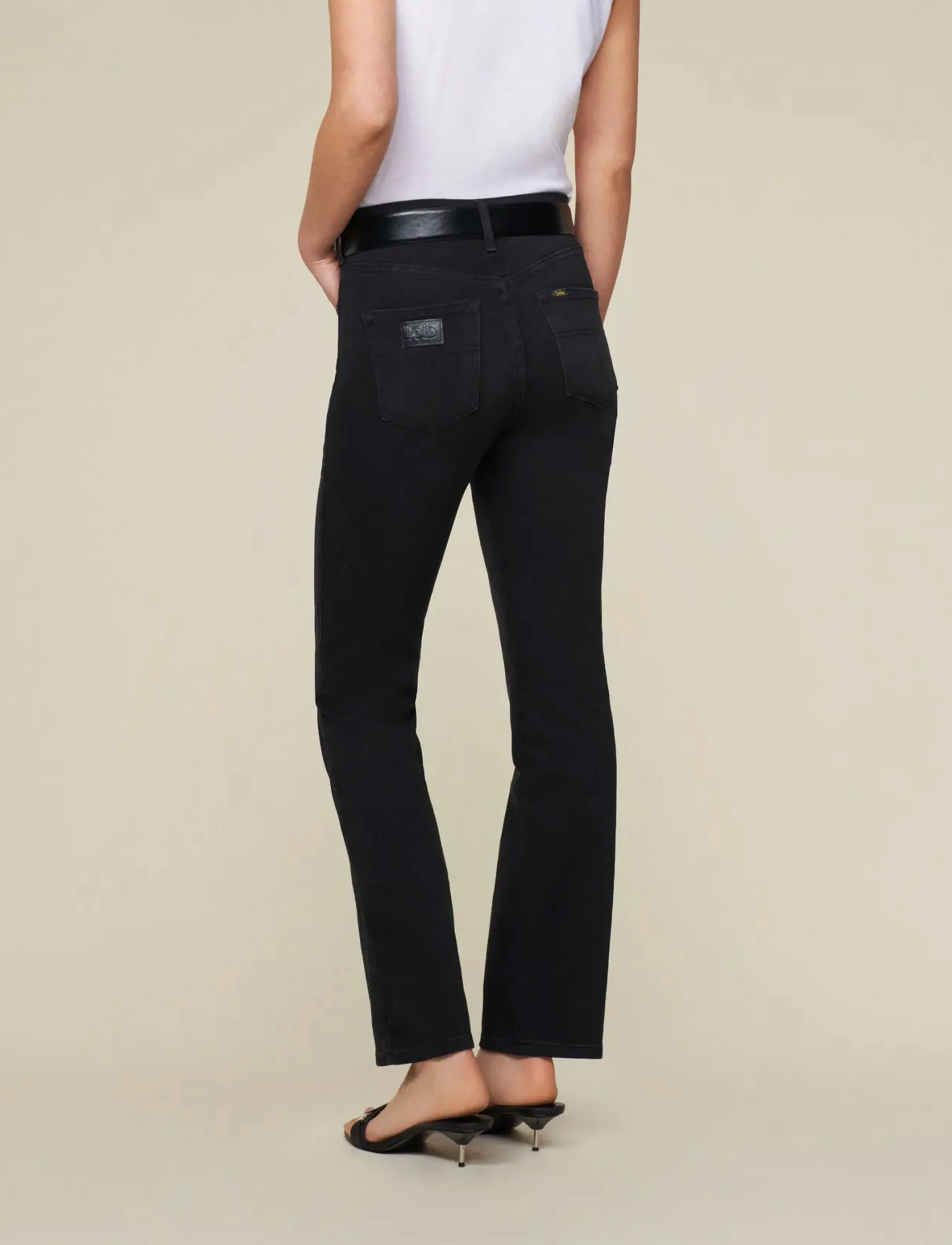 Lois Jeans - Malena-F 6211 Jossie Night - tiesaus kirpimo džinsai - black stone - 4
