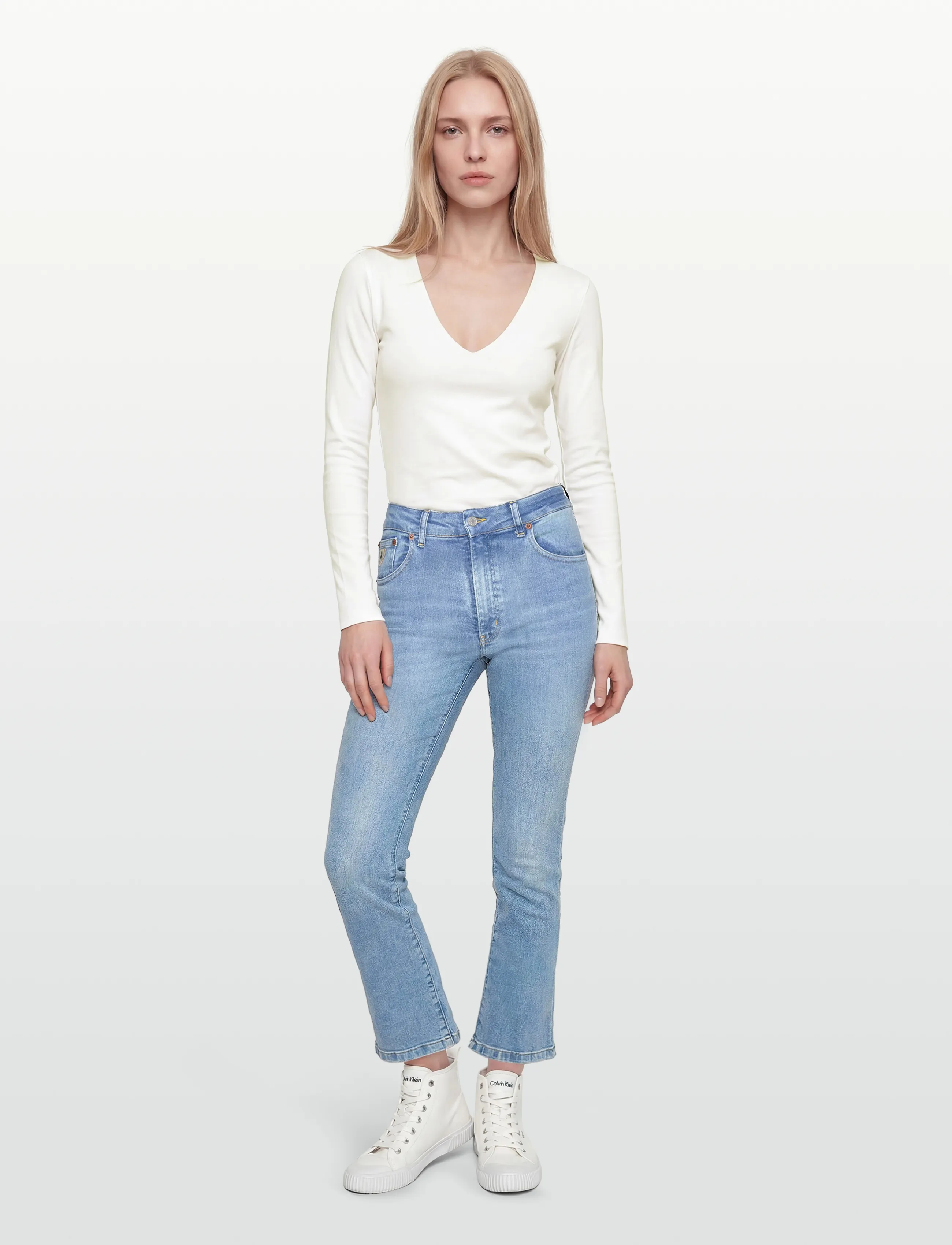 Lois Jeans Malena F, 33 x 32, Blue, Jeans > Flares, Dame