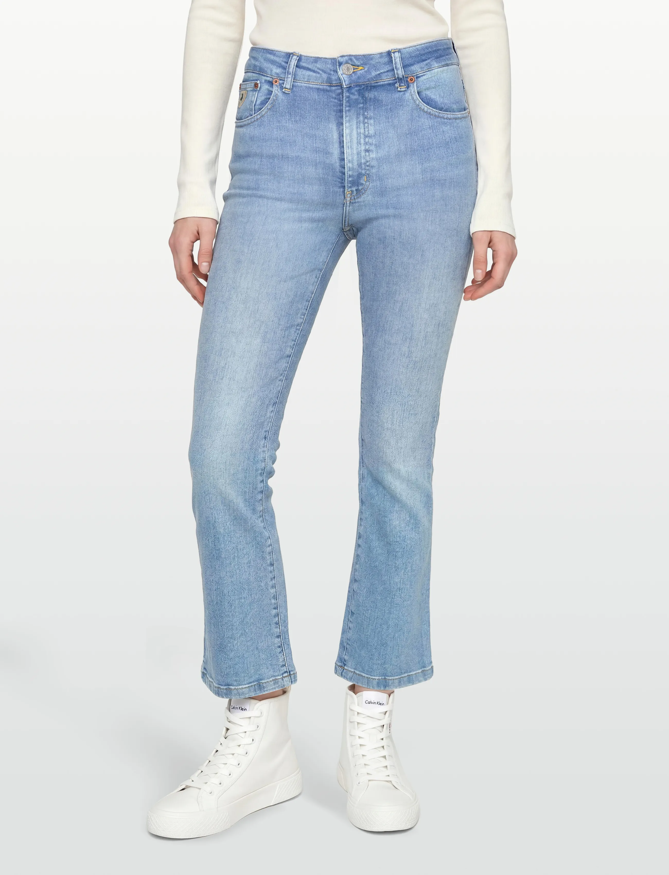 Lois Jeans - Malena F - alt eriti laia säärega teksad - 7904 hypersoft stone - 3